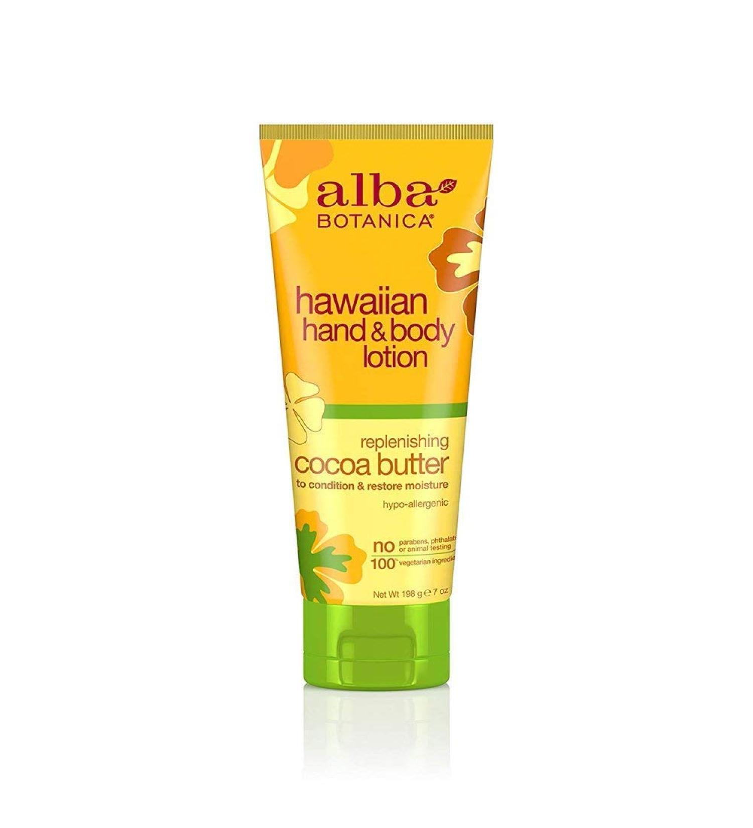 Alba Botanica Hawaiian Hand & Body Lotion Replenishing Cocoa Butter 7 Oz Pa...
