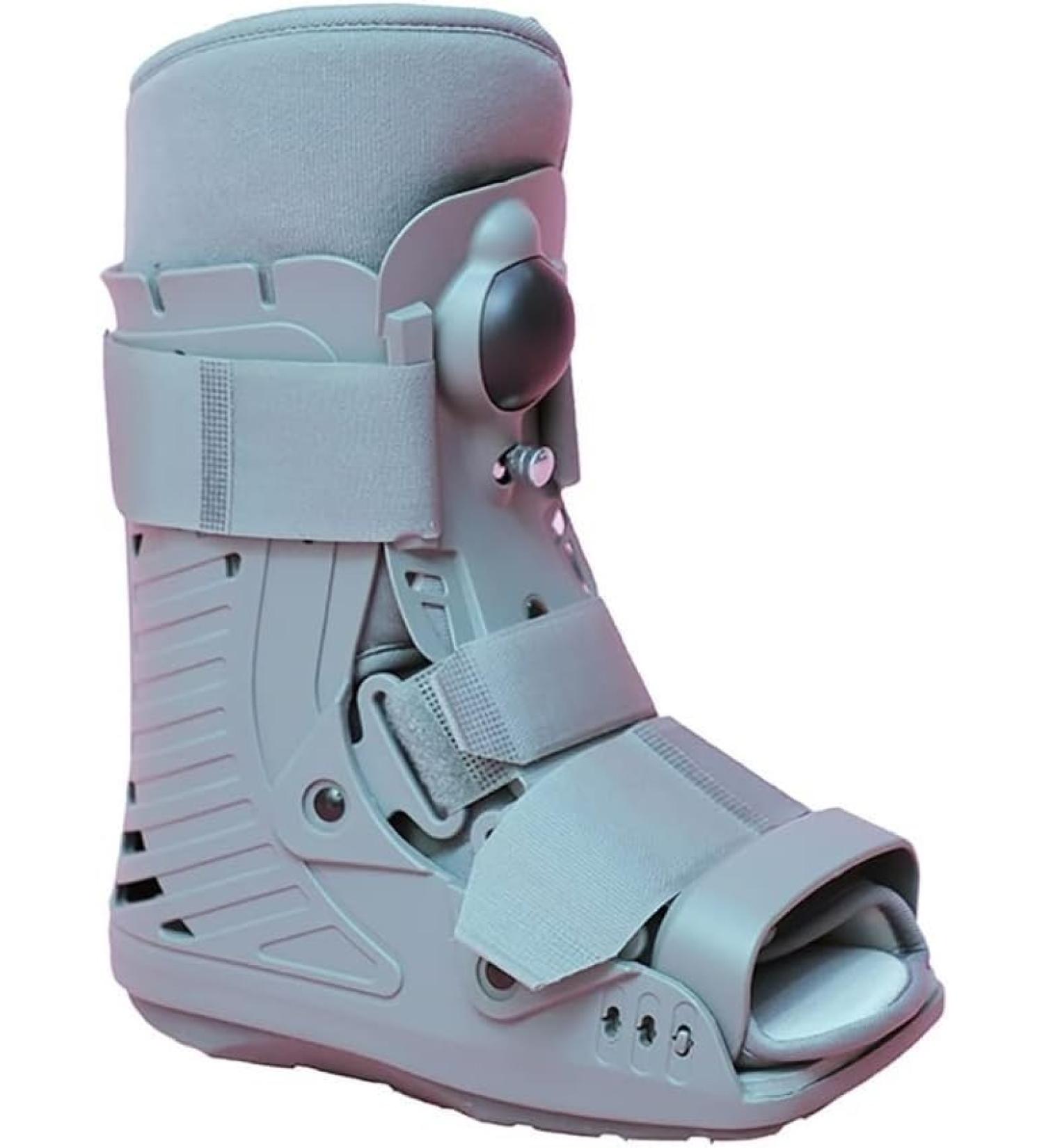 FoRes Ultralight Ankle Brace Support | Pneumatic Walking Boot for Fractures Sprains & Post-Surgery | Adjustable Compression Soft Foam Lining (Small Size) - International Shipping Available - Buy Online on GoSupps.com