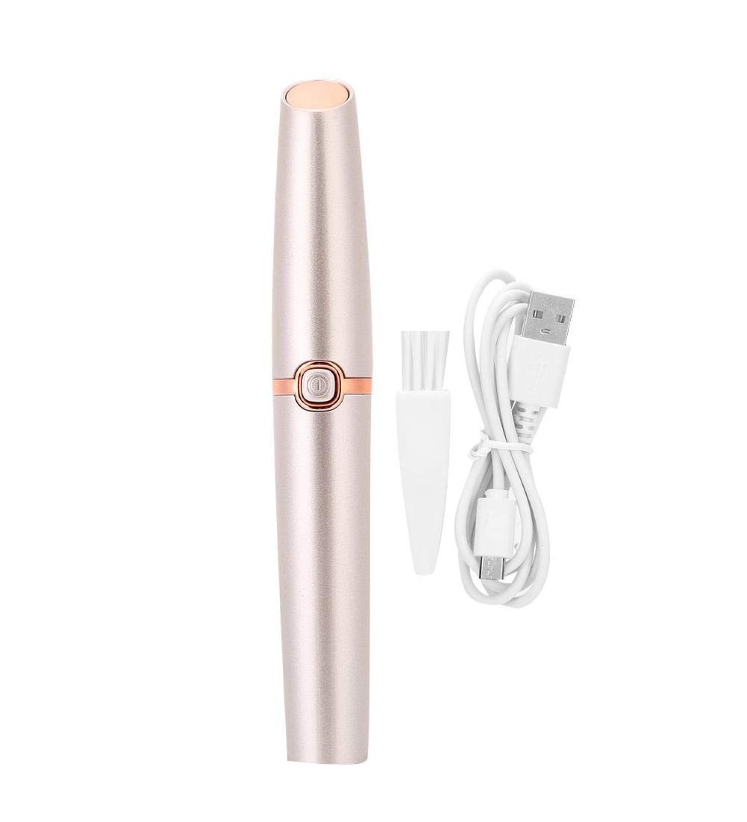 Portable Electric Facial Hair Removal Trimmer for Women - USB Rechargeable Precision Eyebrow, Nose, Lip, and Body Groomer - Painless and Portable - Buy Online on GoSupps.com