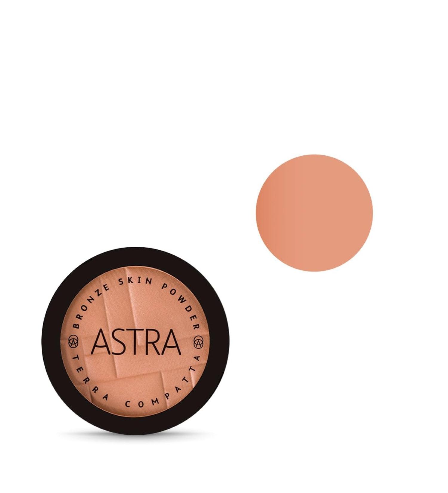 Astra Make-Up Bronze Skin 20 Sunny Compact Foundation Powder - Croissant