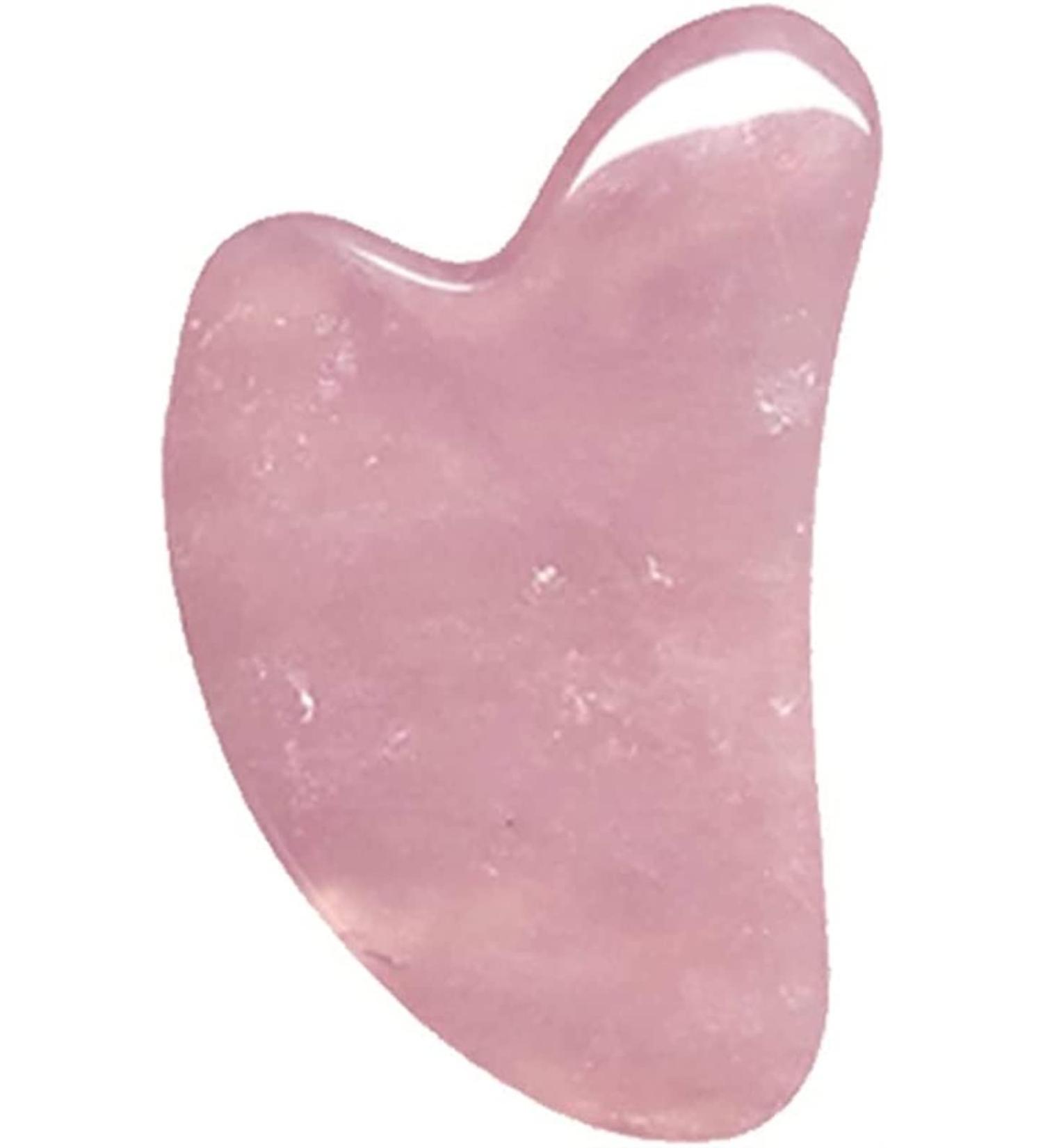 Home Decoration Gua Sha Scraper Board - Rose Quartz Face Massager & Jade Roller Set | Natural Stone Facial Tool for Glowing Skin - Buy Online on GoSupps.com