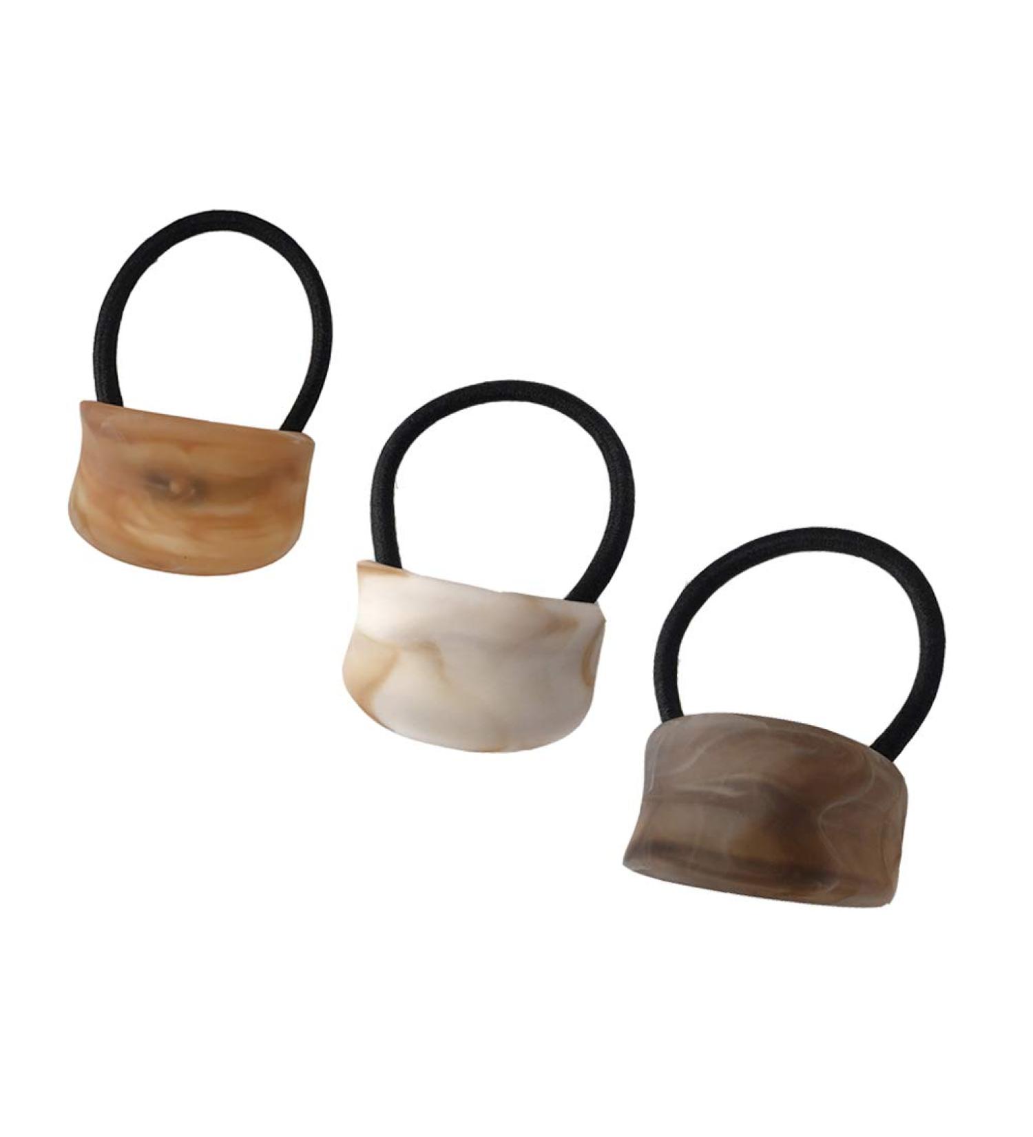 GSHLLO 3 PCS Acrylic Cuff Hair Ties - Ponytail Holders for Women and Girls - Buy Online on GoSupps.com