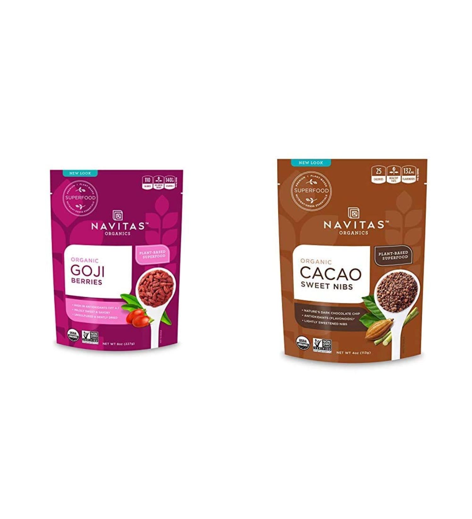 Navitas Organics Organic Goji Berries 8 oz - Nutrient-Dense Superfood - Buy Online on GoSupps.com