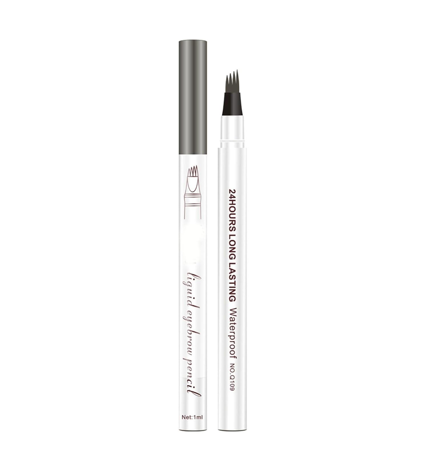 Eyebrow Pen Eyebrow Pencil with 4 Fork Tip Long-Lasting Microblading Pencil for Eyebrows Hair-Like Natural Brows (03) - Buy Online on GoSupps.com
