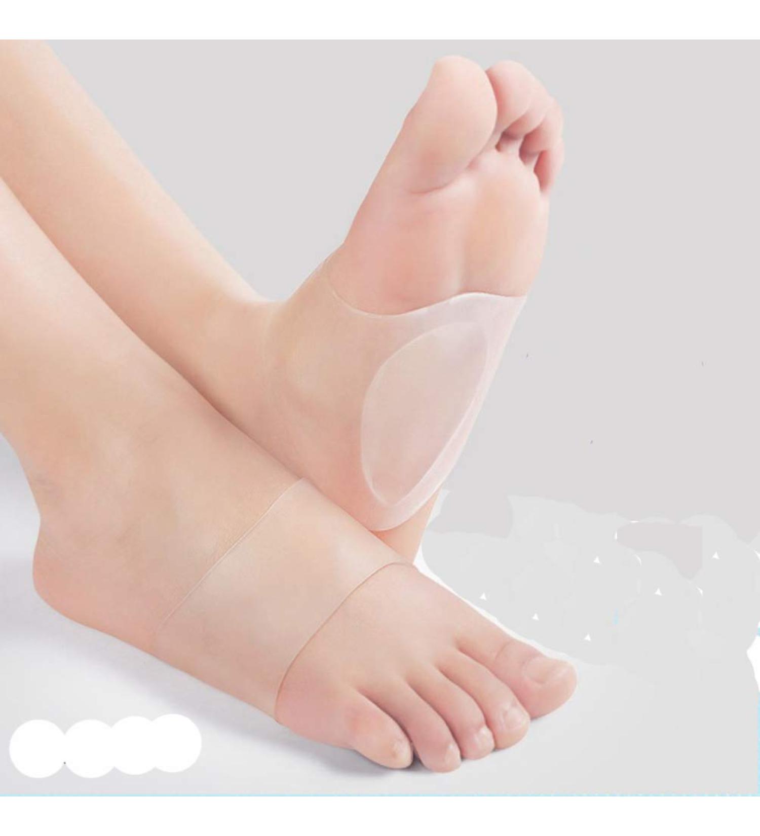 Gel Arch Support Sleeves for Flat Feet | Soft Silicone Cushion for Plantar Fasciitis Relief | Reusable Clear Arch Supports for Men & Women - Buy Online on GoSupps.com