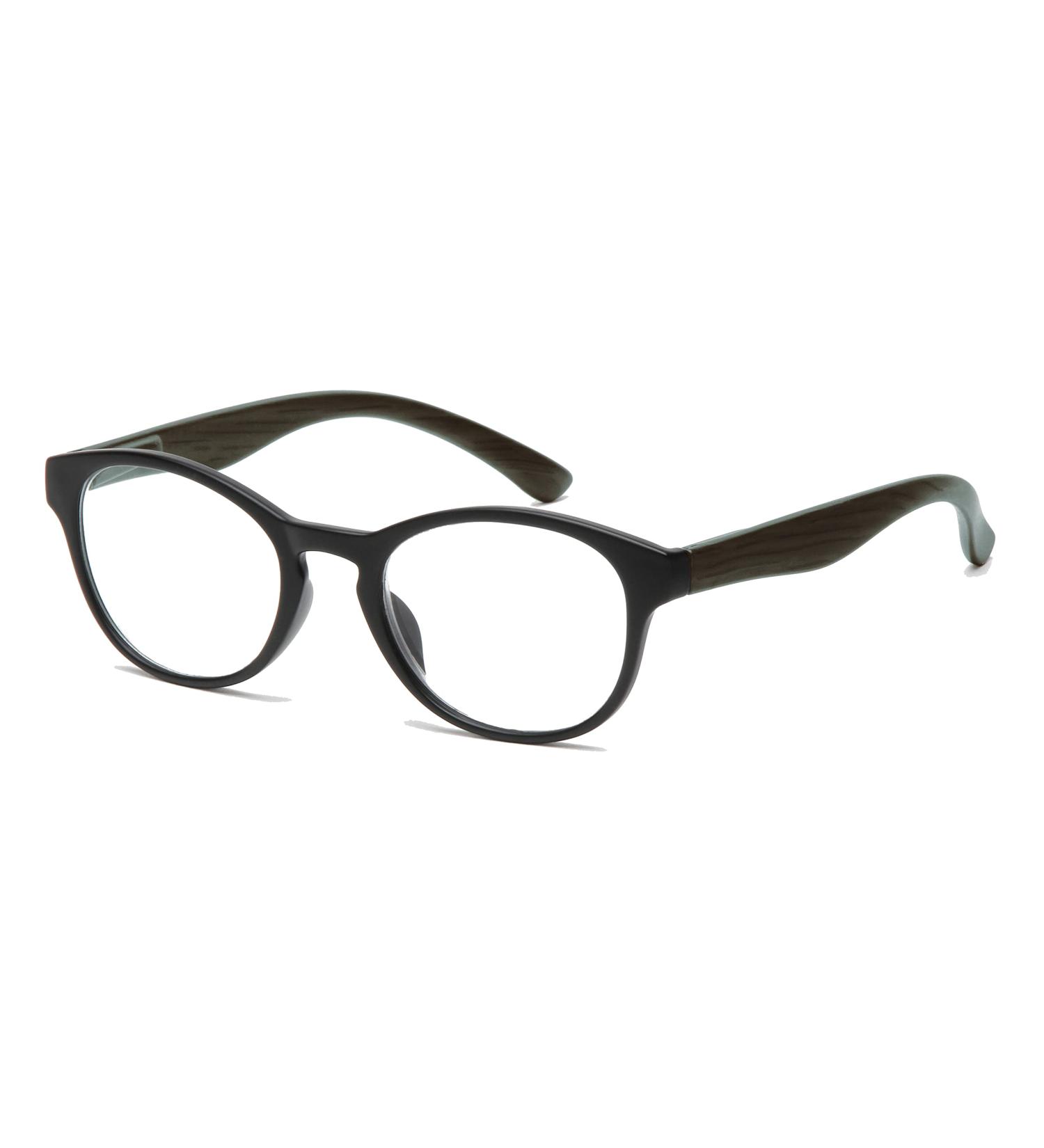 FILTRAL Round Reading Glasses | Modern Panto Design | +1.50 Diopter Black Plastic with Spring Temples - International Shipping - Buy Online on GoSupps.com