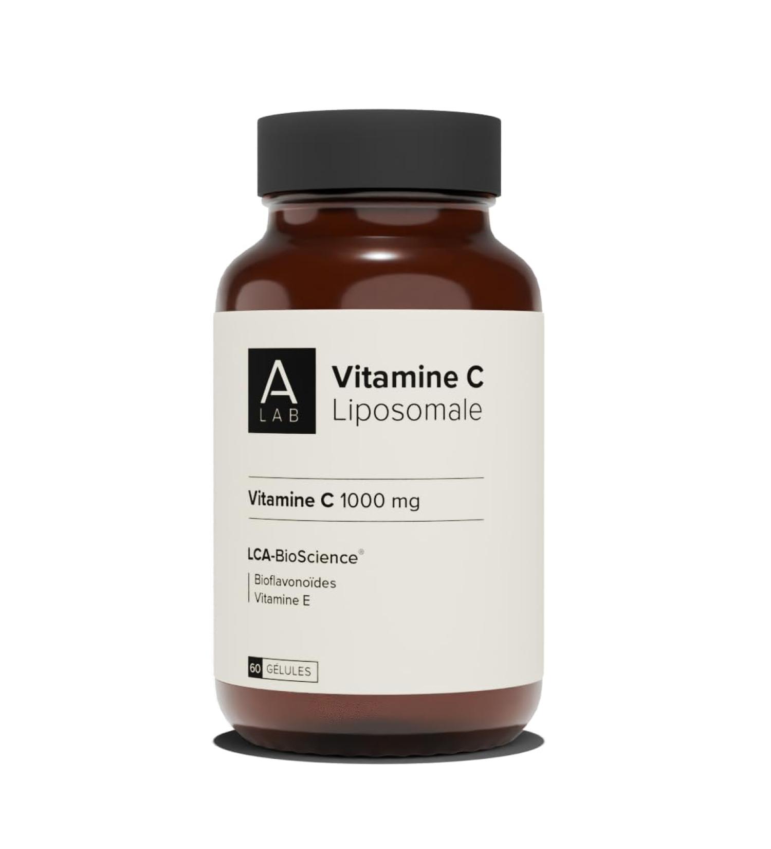 A-LAB Vitamine C Liposomale 1000 mg - Assimilation Renforc e - Compl ment Alimentaire Vitalit Anti-Fatigue Antioxydant - 60 g lules 30 jours de prise - Fabriqu en France - Buy Online on GoSupps.com