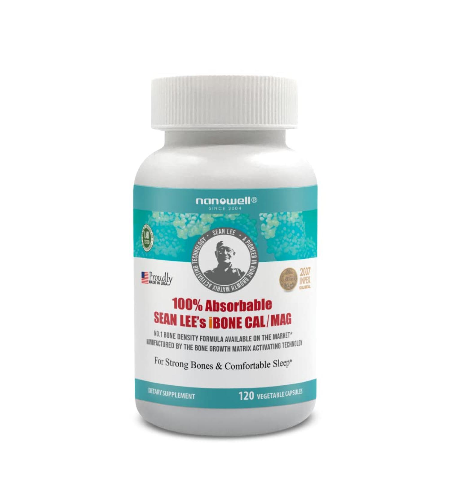NANOWELL Sean Lee's iBone Cal Mag 120 Capsules - Bone Health Calcium Supplement - Buy Online on GoSupps.com