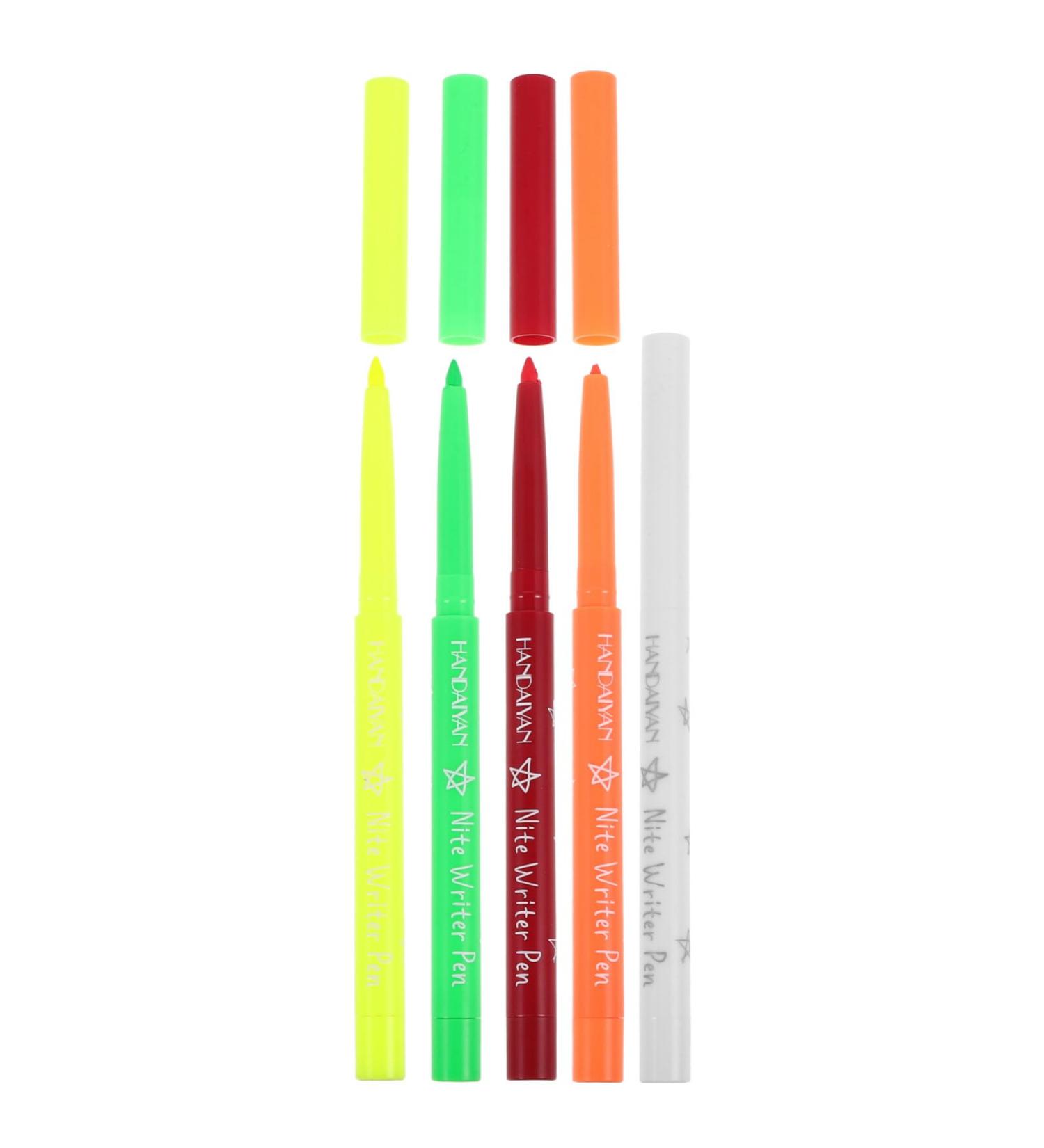 NOLITOY 5pcs Glow Neon Liquid Eyeliner Matte Colored Eyeliners Pen Neon Eyeliner Pencil Pigmented Long Lasting Eye Liner - Buy Online on GoSupps.com