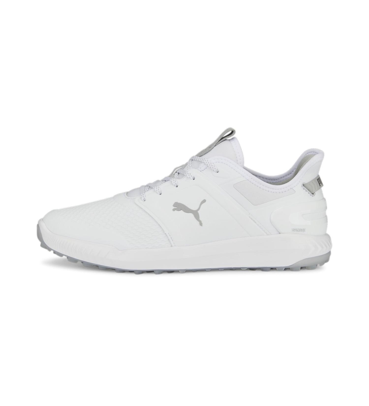 PUMA Men's Ignite Elevate Golf Shoe - 39 EU | Puma White & Silver | International Shipping Available - Buy Online on GoSupps.com