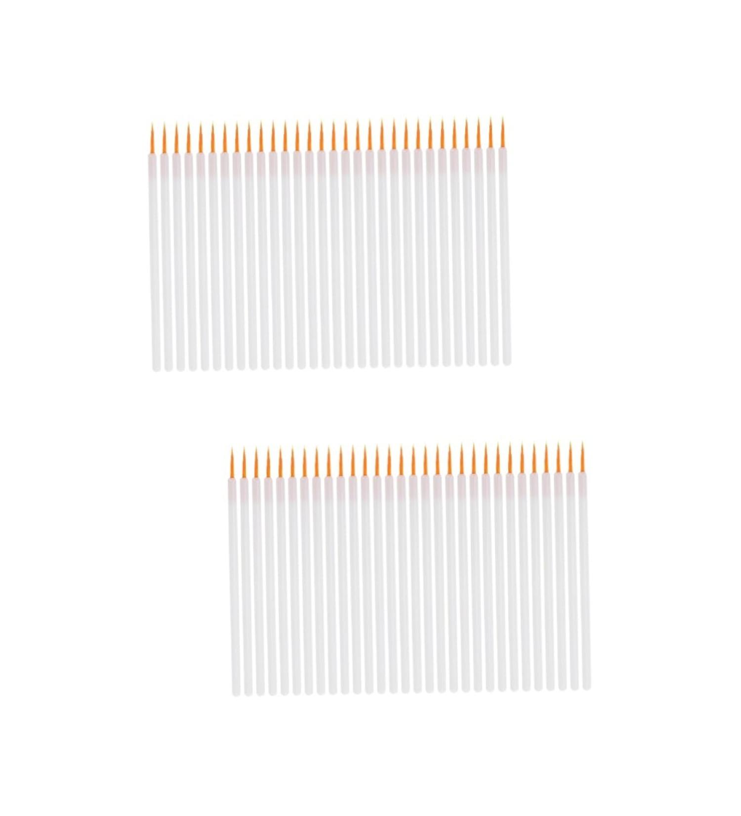 FOMIYES 200 Pcs Disposable Eyeliner Brush Liquid Eyeliner Powder Eyeliner Brush Nylon Fiber Brush Miss Face 8.5x0.3cmx2pcs Whitex2pcs - Buy Online on GoSupps.com