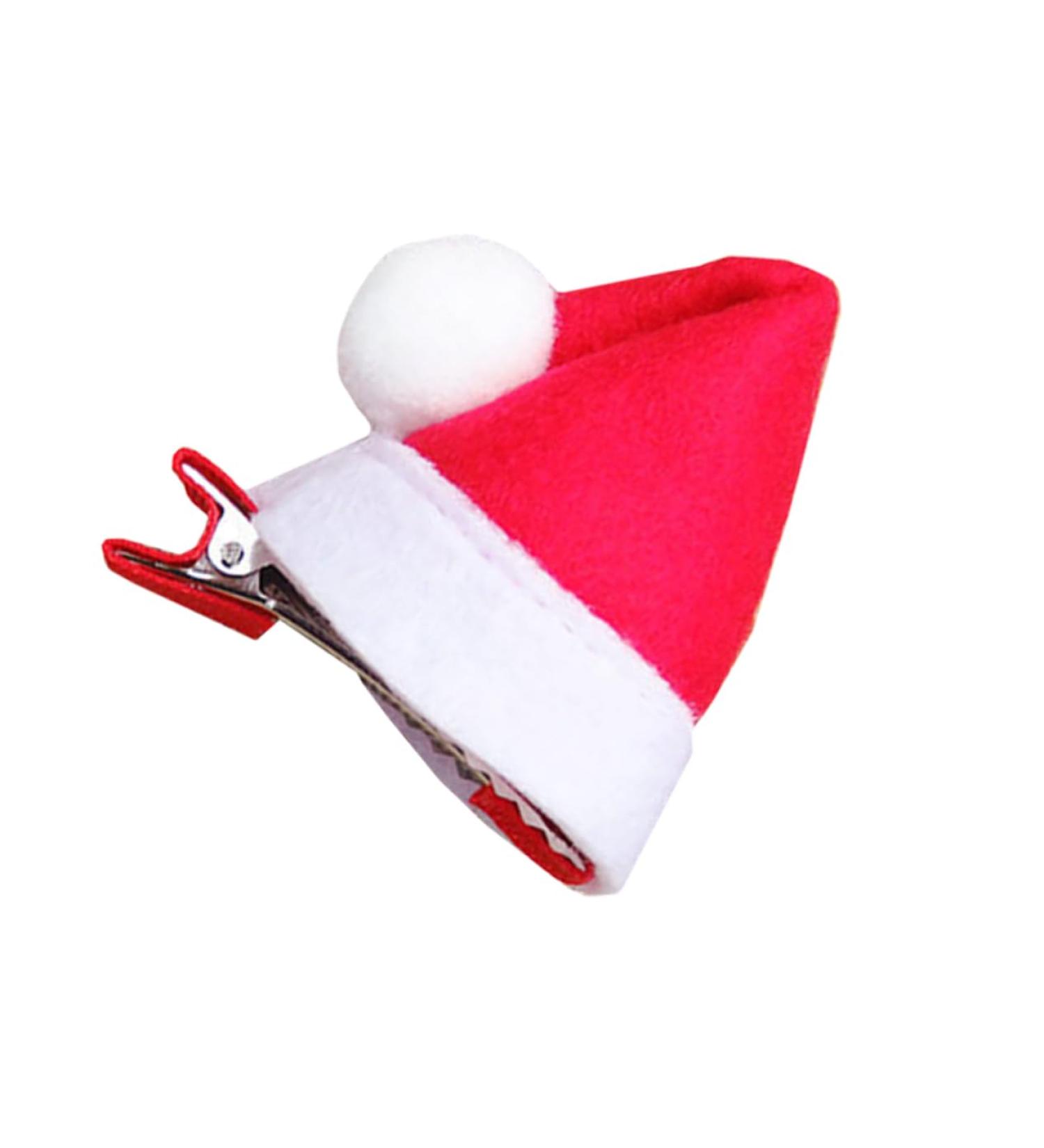 minkissy Hairpin Headgear Hair Barrettes for Girls Mini Hair Clips for Girls Mini Barrettes Santa Hat Hair Pin Christmas Hairpin Holiday Hair Pins Adorable Xmas Barrettes Xmas Hair Pin Iron - Buy Online on GoSupps.com