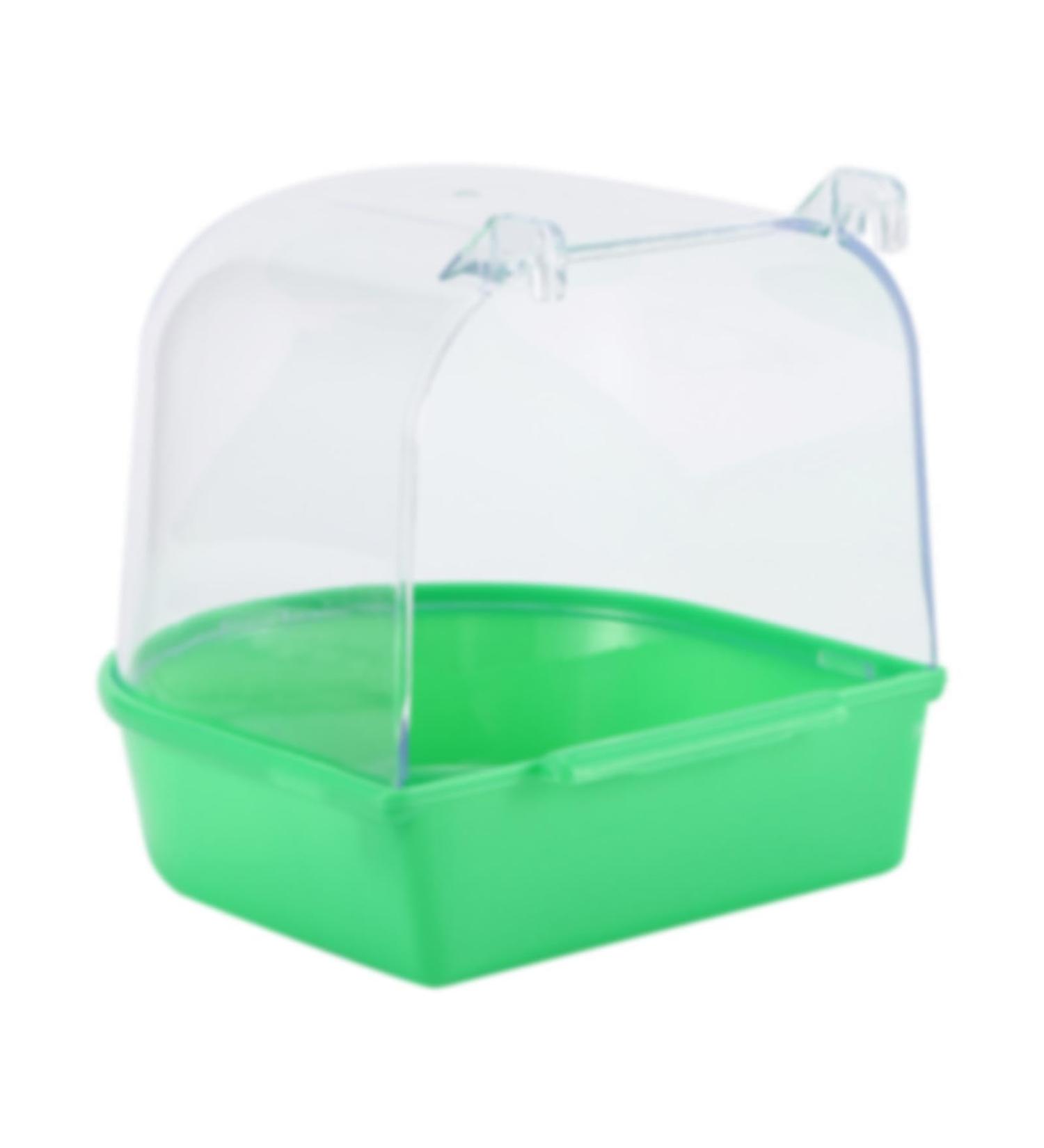 Colcolo Pet Bird Bath Box Parrot Bathing Tub Water Bowl Cage Accessories for Lovebirds Budgie - Buy Online on GoSupps.com