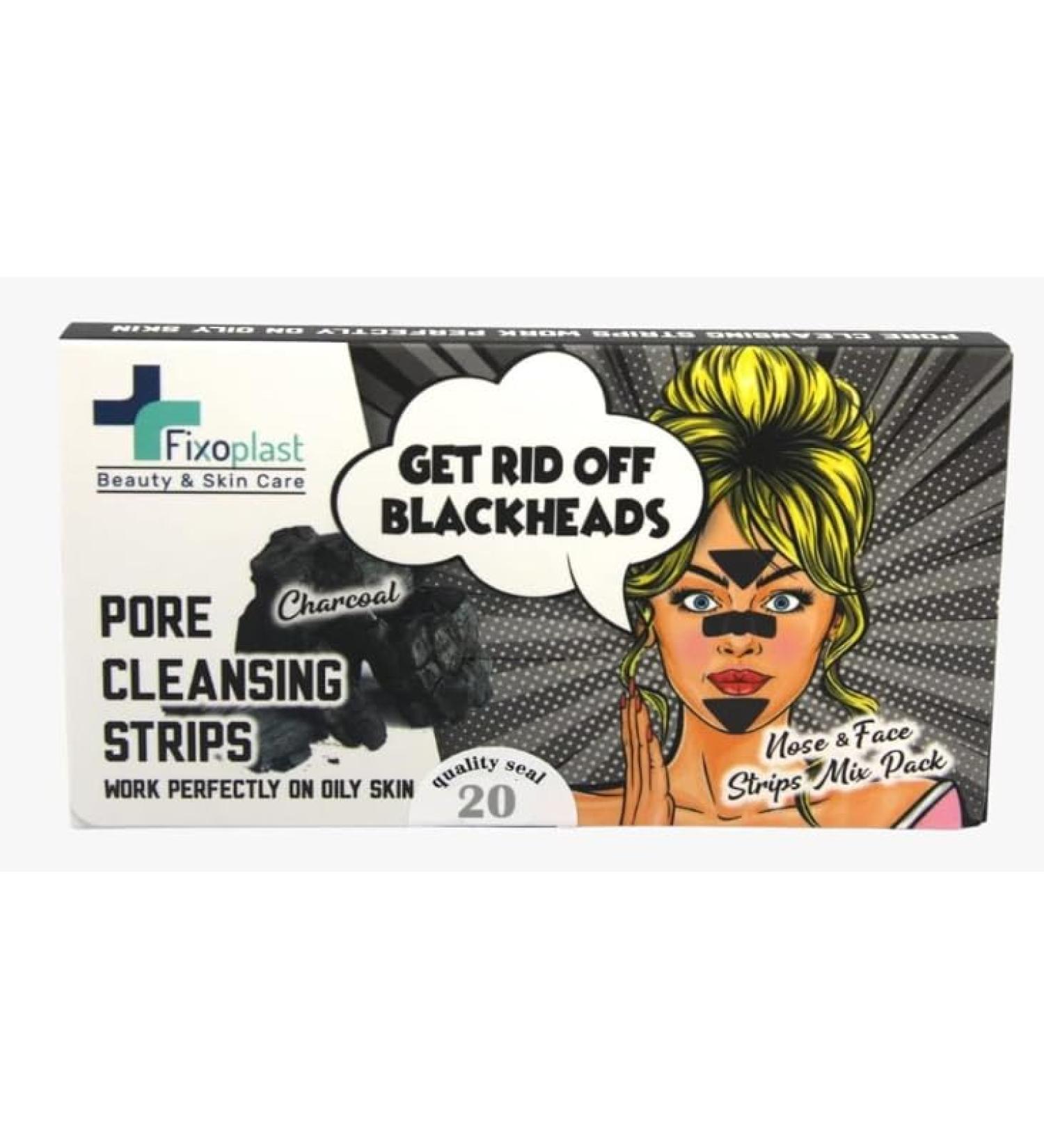 Charcoal Pore Cleansing Strips | Blackhead Remover for Nose Chin & T-Zone | 20 Count - Buy Online on GoSupps.com