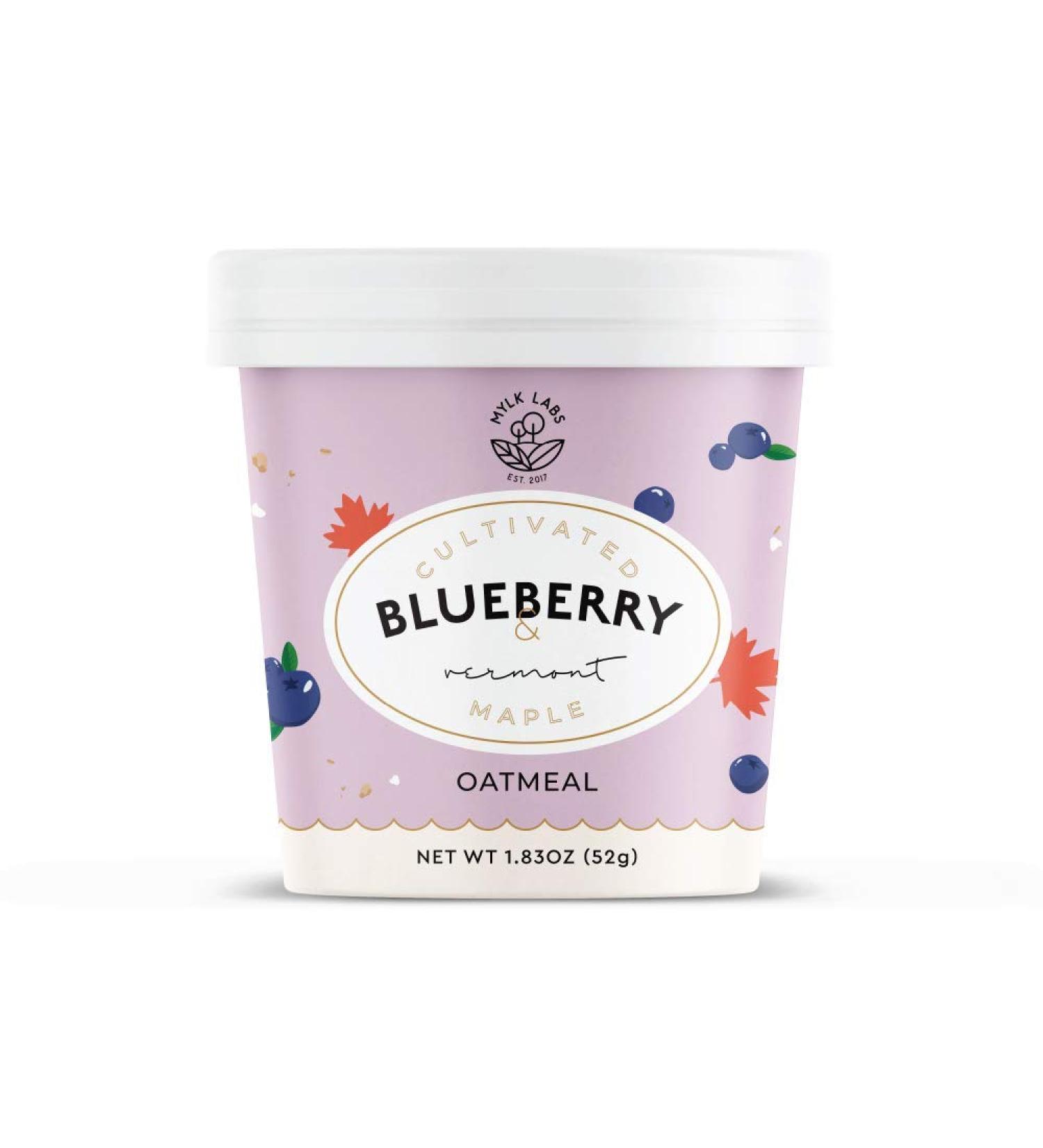Mylk Labs Blueberry Maple Instant Oatmeal - Gluten Free, High Fiber, High Protein, Low Sugar Breakfast - 6 Pack of 1.83 oz Packets - Buy Online on GoSupps.com