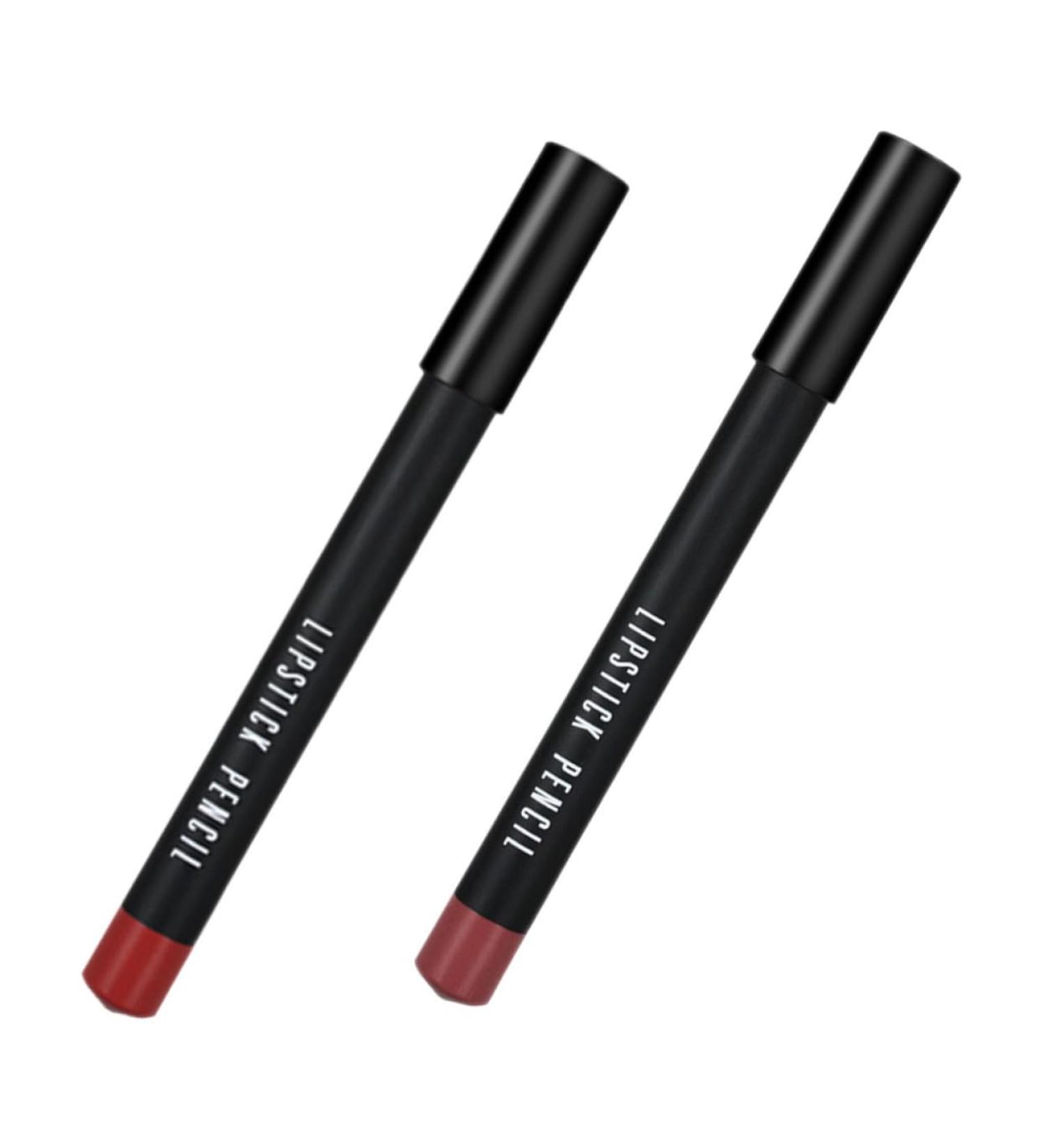 Buy 2pcs Waterproof Lip Liner & Matte Lipstick Pencil for Women - Miss Wood Makeup Collection - Shop Internationally - Buy Online on GoSupps.com