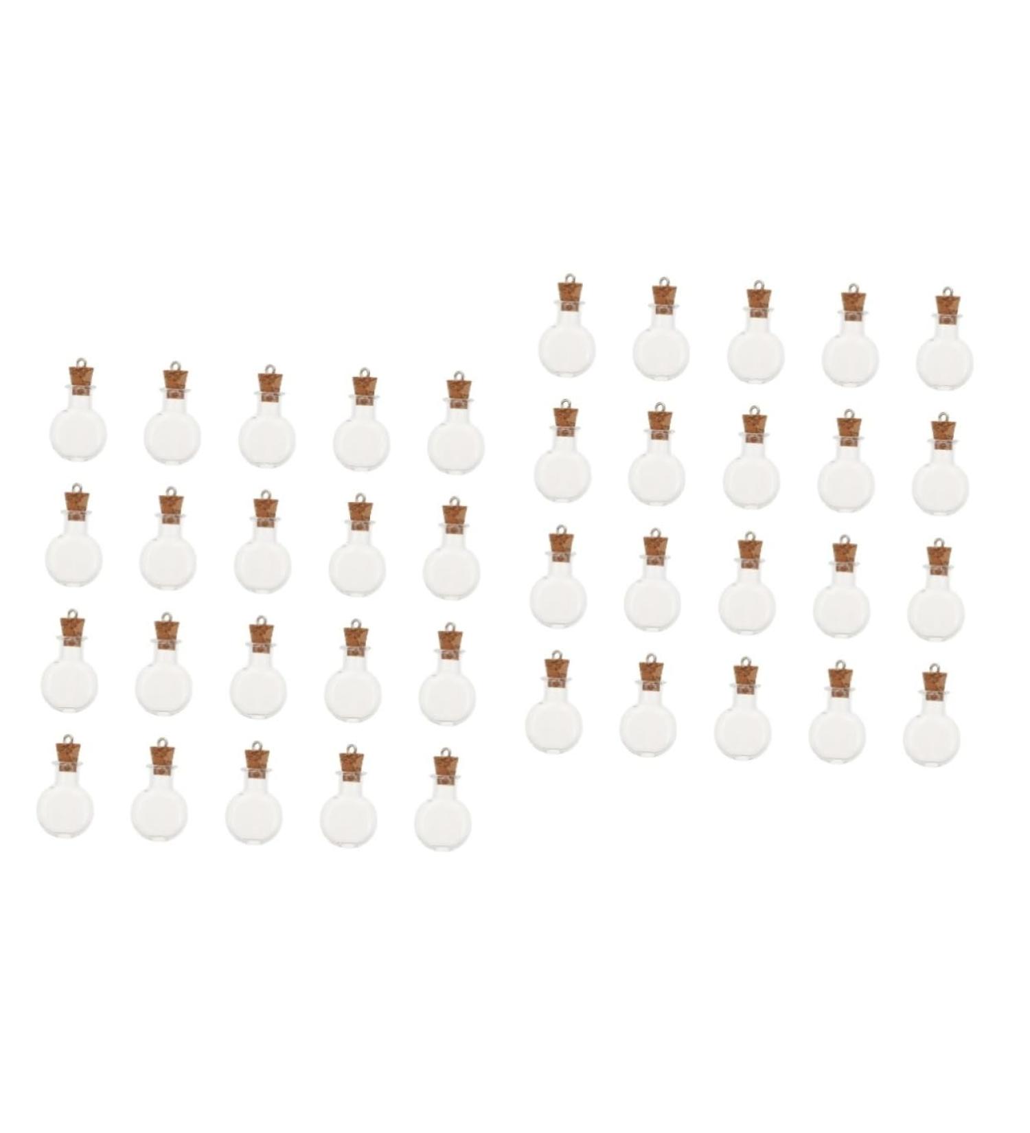 Zerodeko Storage Bottles 40 Pcs Mini Wishing Bottle Glass Bottle Cork Decorative Bottle Bed Room Decor As Shownx2pcs 2.8x2cmx2pcs - Buy Online on GoSupps.com