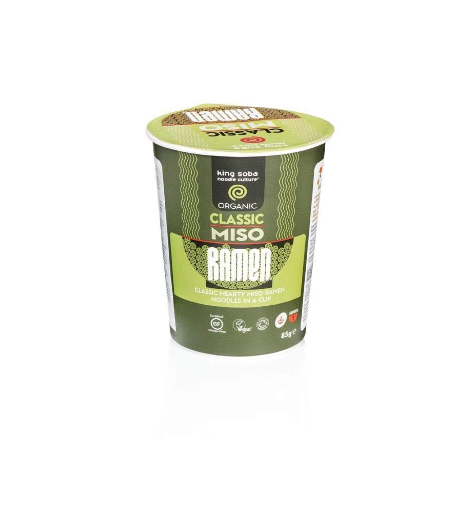 King Soba Organic Classic Miso Ramen Cup 85 g
