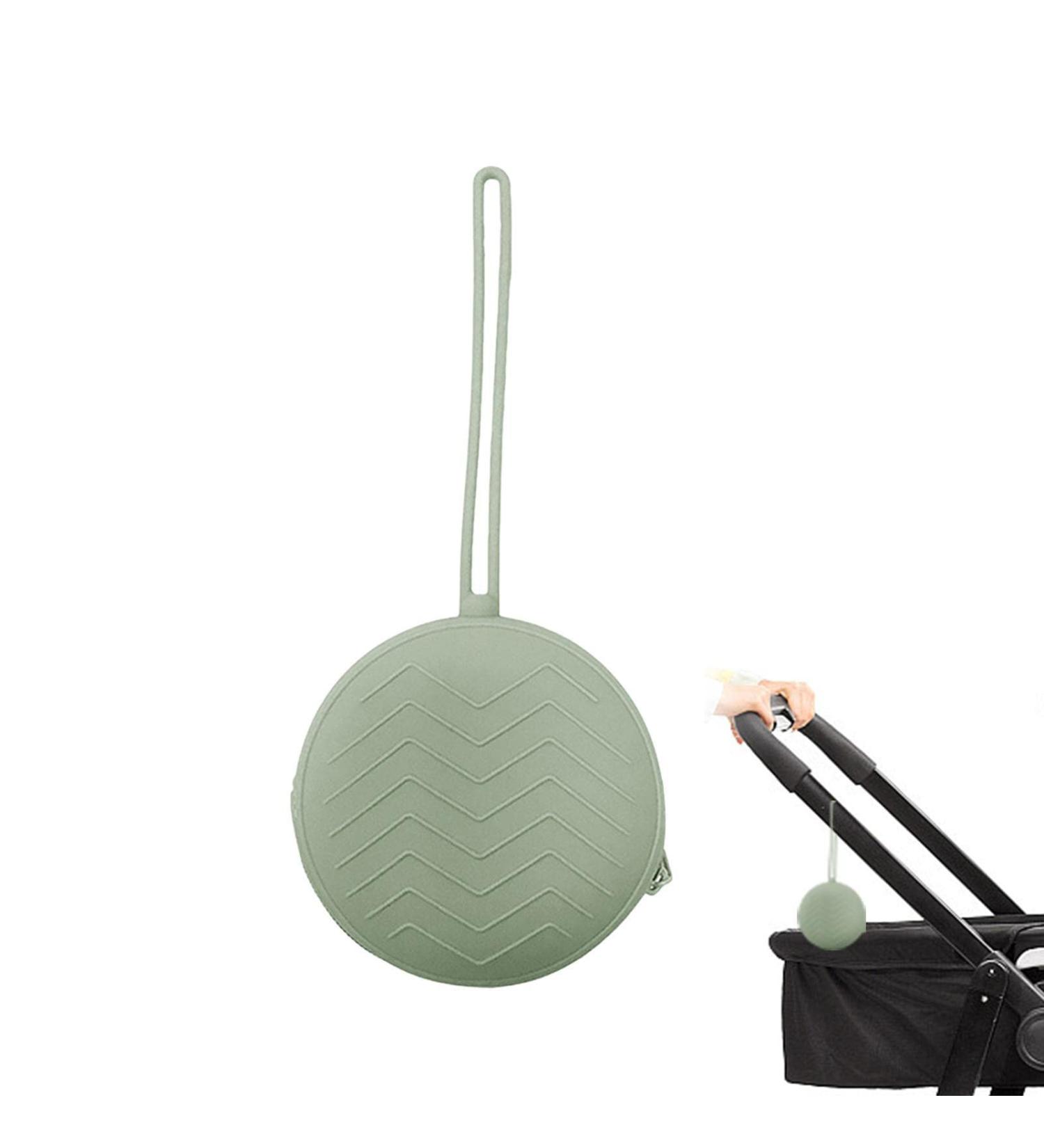 Luckxing Pacifier Holder ETUI Durable Silicone Travel Organizer for Pacifiers Keys Lip Balm & More Green - Buy Online on GoSupps.com