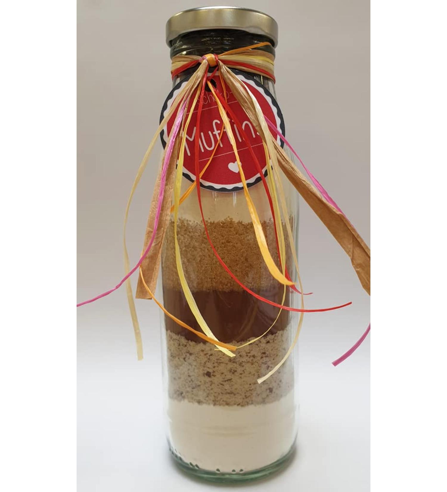 Baking mix muffins chocolate in 500ml glass/bottle