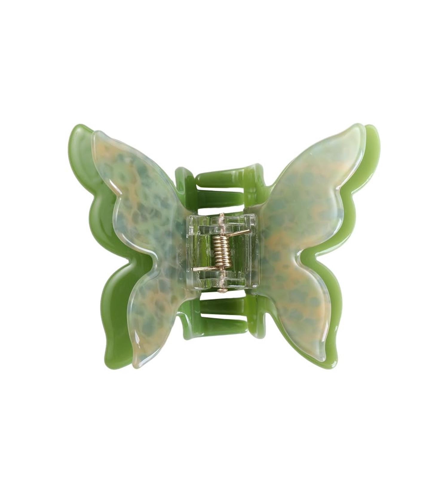 Vctitil Double Layer Butterfly Acetate Hair Claws Hair Clips Ponytail Holders Shark Clip Barrettes Hair Accessories for Women Girl Thin Thick Hair(green) - Buy Online on GoSupps.com