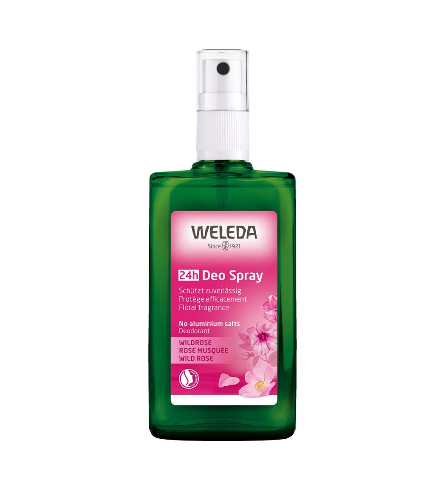 Weleda Wild Rose 24h Deodorant Spray 3.4 Ounce Wild Rose 3.3 Fl Oz (Pack of 1) - Buy Online on GoSupps.com