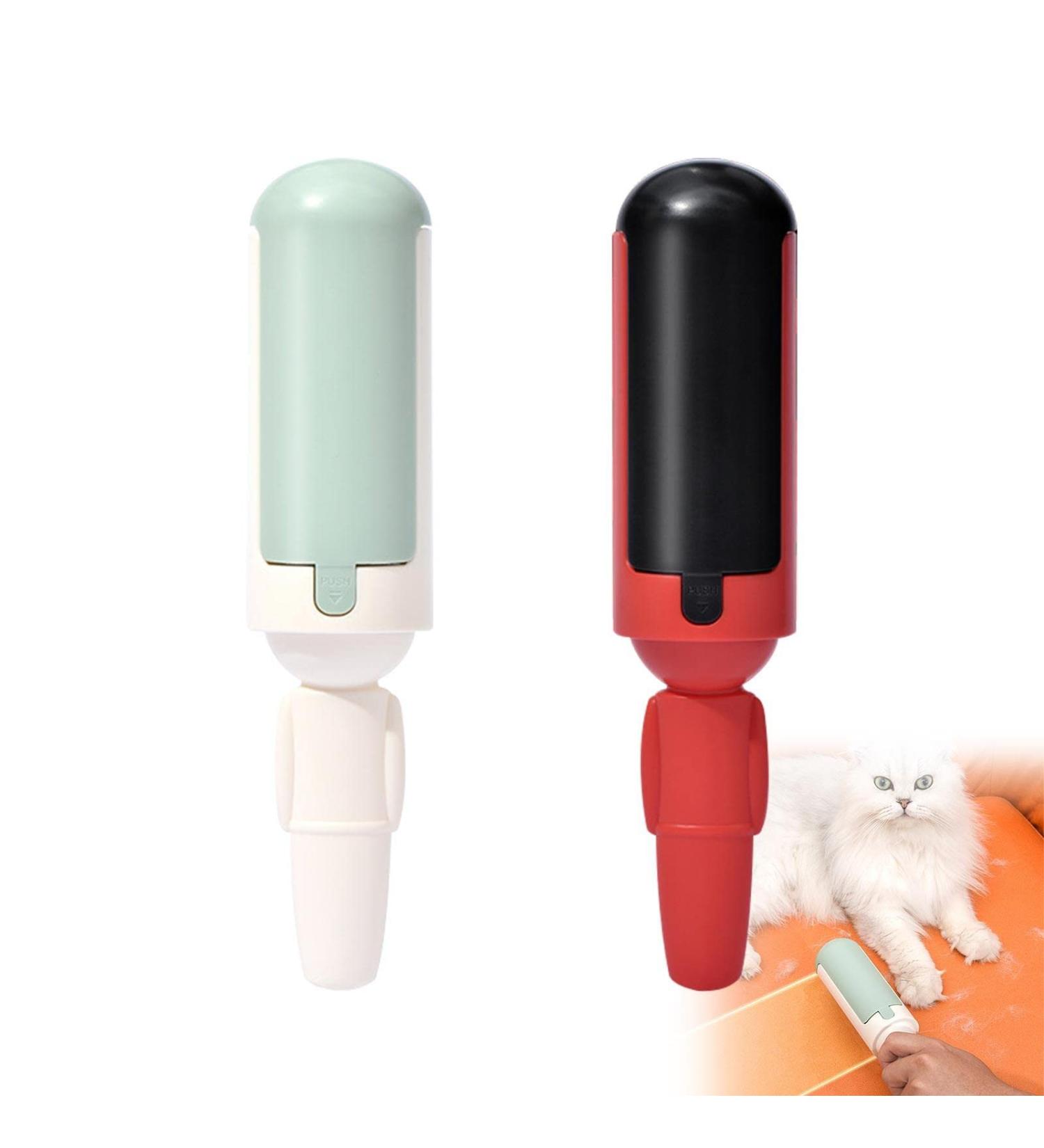 2-Piece Lint Roller Set for Pet Hair Removal | Reusable Cat & Dog Hair Remover | Ideal for Furniture & Clothing - Buy Online on GoSupps.com