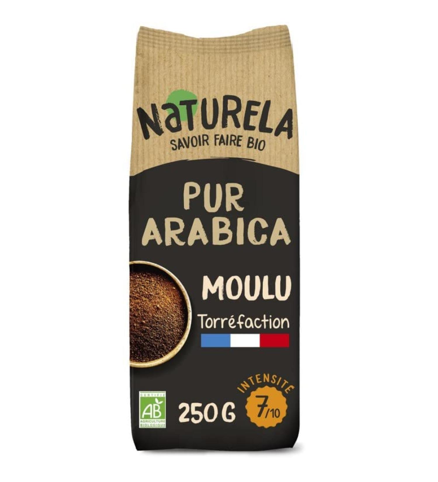 NATURELA - 100% Organic Arabica Ground Coffee 250G - Pack of 4 - Buy Online on GoSupps.com