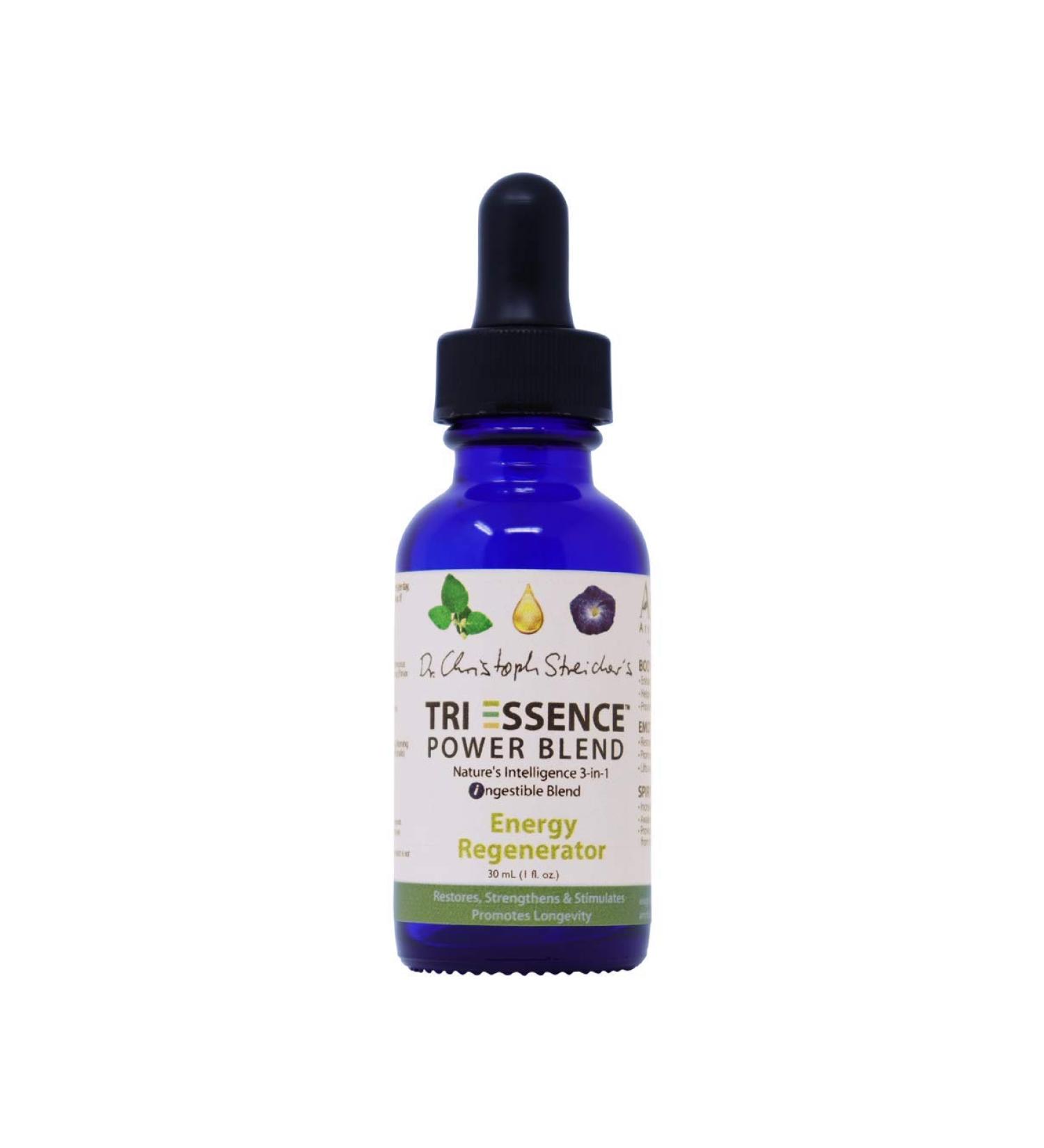 Energy Regenerator Tri-Essence Power Blend - Blended with Natural Herbal Extracts Flower Essences and Essential Oils - Size: 30mL (1 fl. oz.) 1 Fl Oz (Pack of 1)
