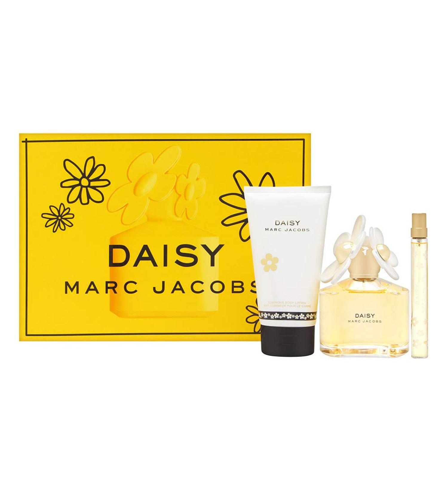 Marc Jacobs Daisy By Marc Jacobs for Women 3piece Set Includes: 3.4 Oz Eau De Toilette Spray + 5.1 Oz Luminous Body Lotion + 0.33 Oz Eau De Toilette Rollerball Pen 8.83 Ounce (Pack of 1)