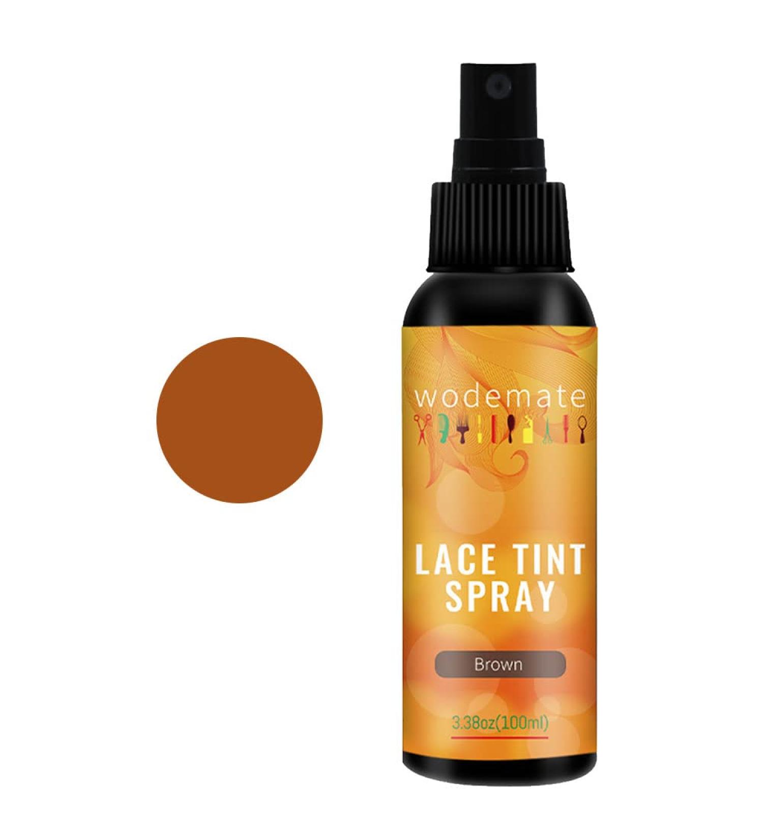 Wodemate Brown Lace Tint Spray 100ML - Hair Tinting for Lace Wigs & All Hair Types - Buy Online on GoSupps.com