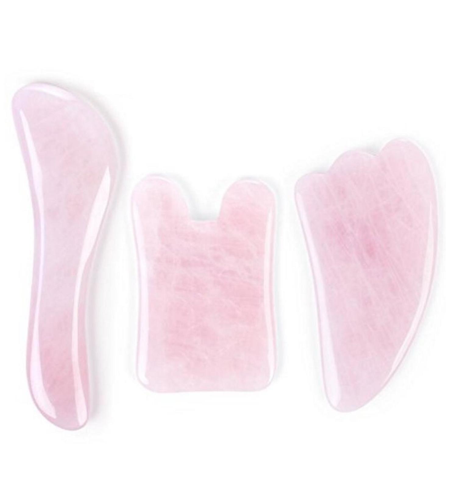 Shop Feng Shui Pink Rose Quartz Gua Sha Board - Premium Handmade Healing Stone for Therapeutic Relief & Skin Renewal | International Shipping Available - Buy Online on GoSupps.com