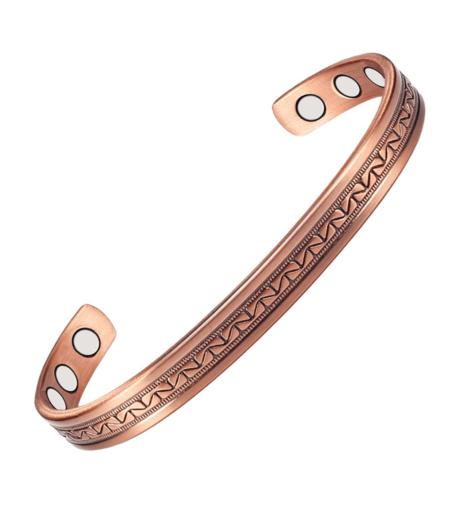 Shop 99% Pure Copper Bracelets for Women - Retro Magnetic Copper Jewelry Gift - Buy Online on GoSupps.com