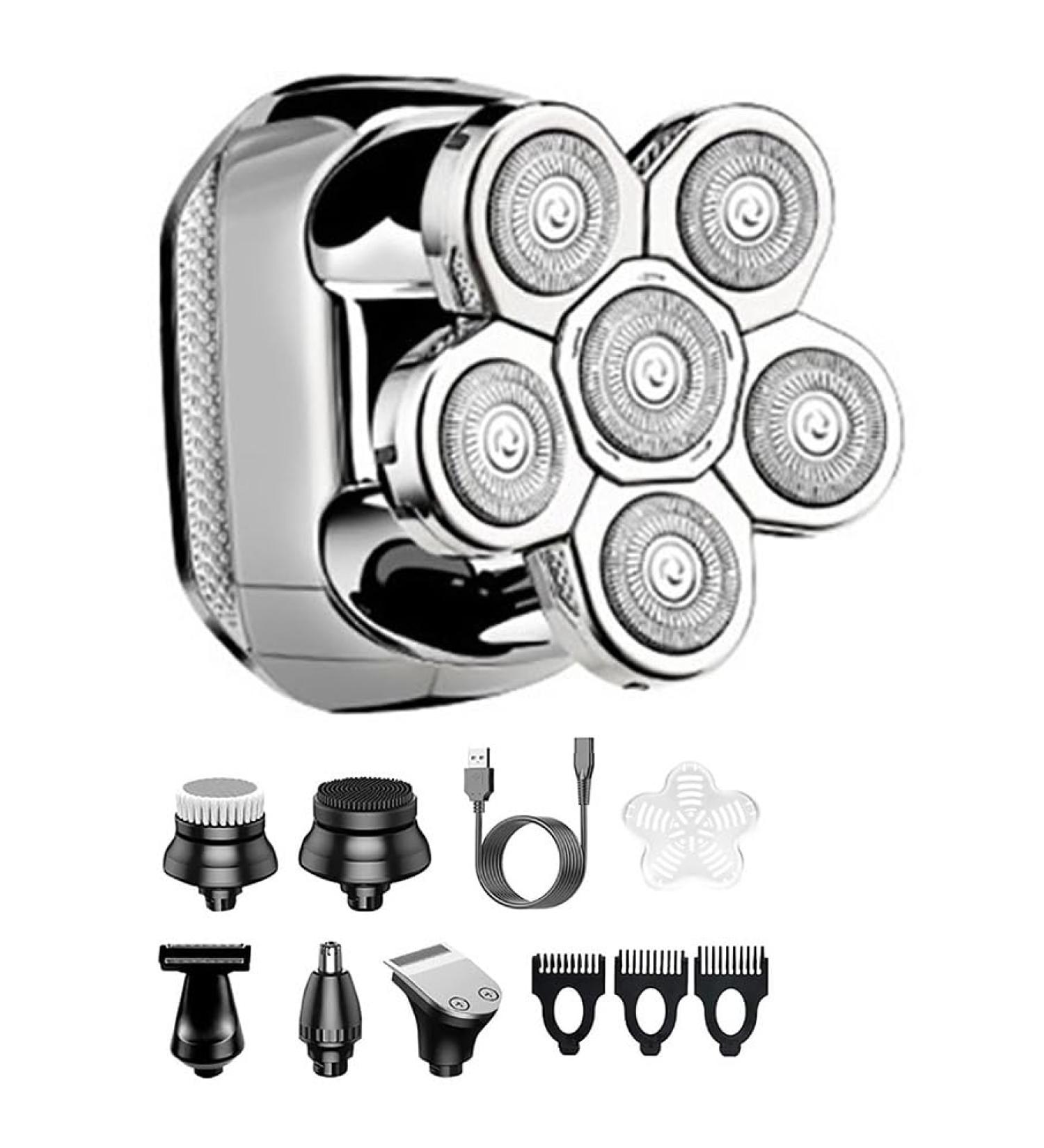 Head Shavers for Bald Men | 5-in-1 Cordless Electric Razor & Grooming Kit - Waterproof & Multifunctional - Buy Online on GoSupps.com