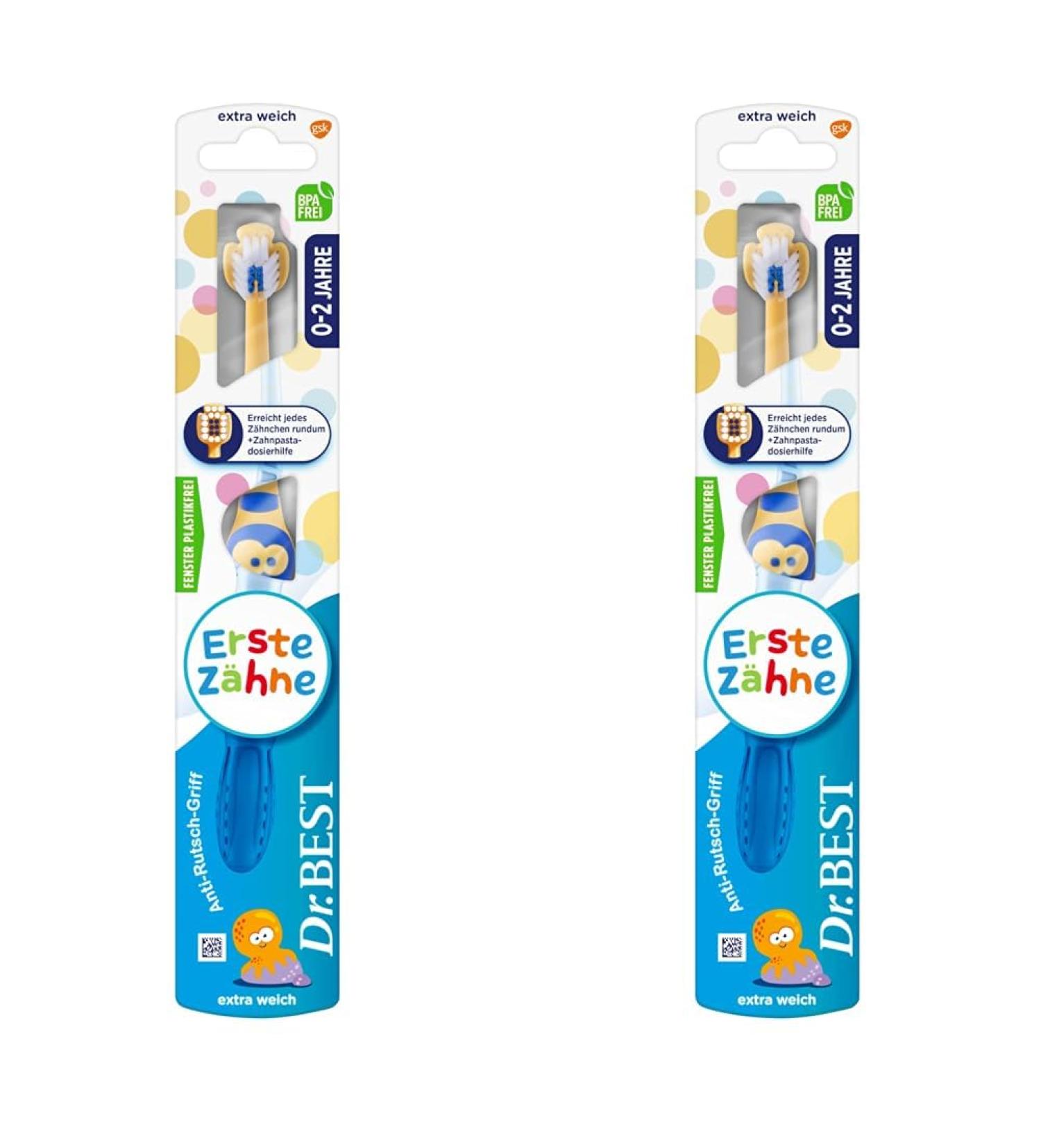 Buy Dr.BEST First Teeth Toothbrush (Soft) - Pack of 2 | Ideal for First Teeth Care - International Shipping Available - Buy Online on GoSupps.com