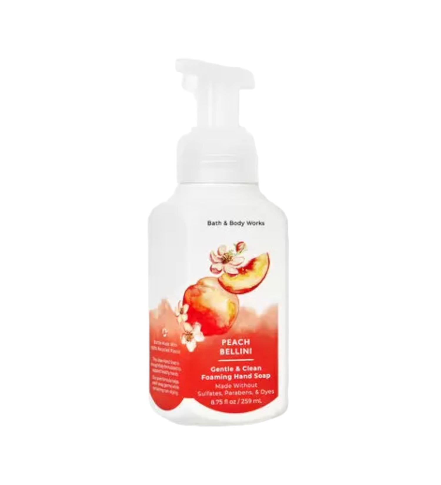 Bath and Body Works Gentle Foaming Hand Soap 8.75 Ounce 1-Pack (Peach Bellini)