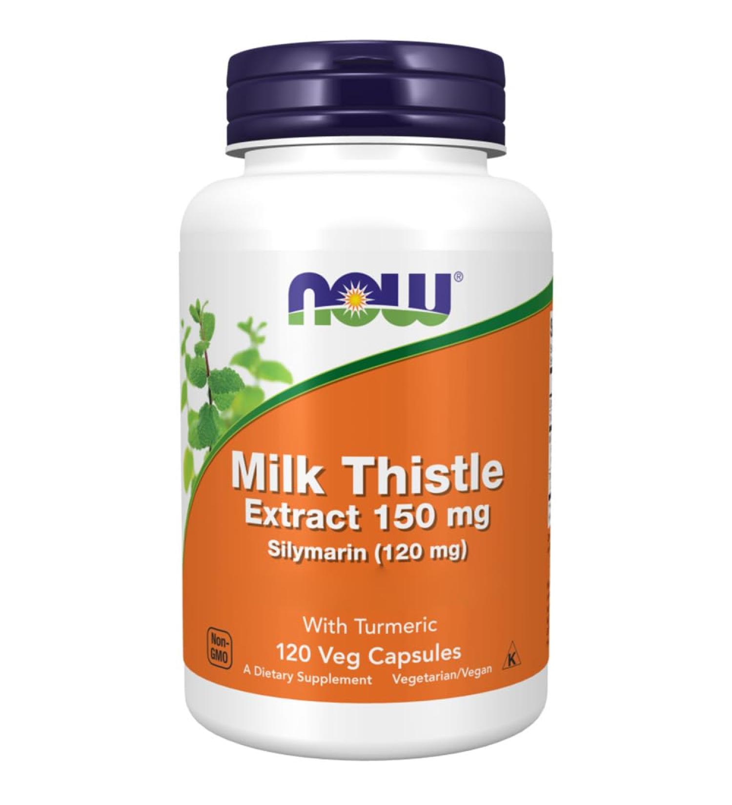 Now Foods Silymarin Milk Thistle (Milk Thistle) 150mg 120 Vegan Lab Tested Vegetarian Soy Free Gluten Free Non-GMO - Buy Online on GoSupps.com