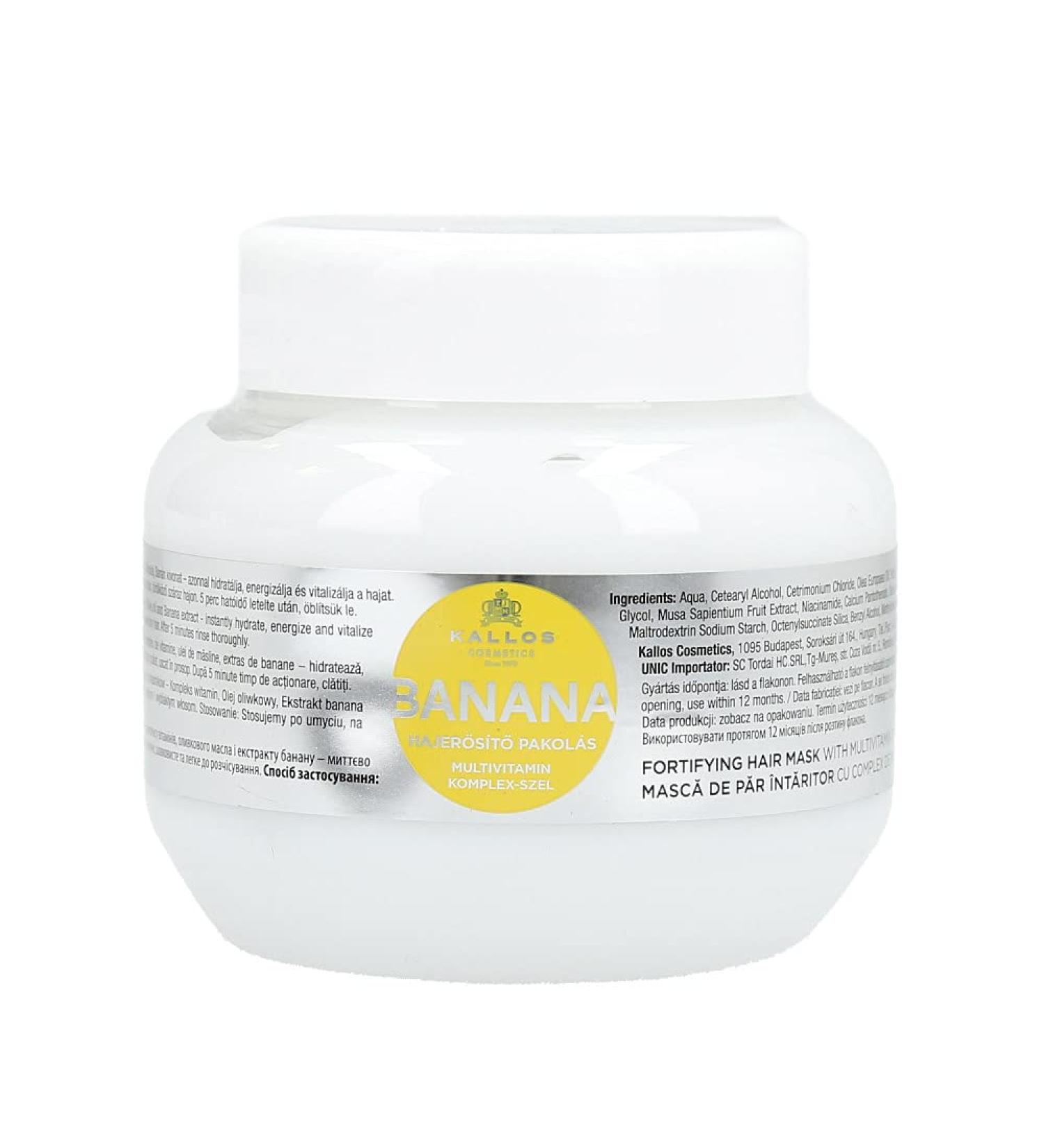 Kallos Cosmetics Banana Fortifying Hair Mask 275 ml / 9.2 oz