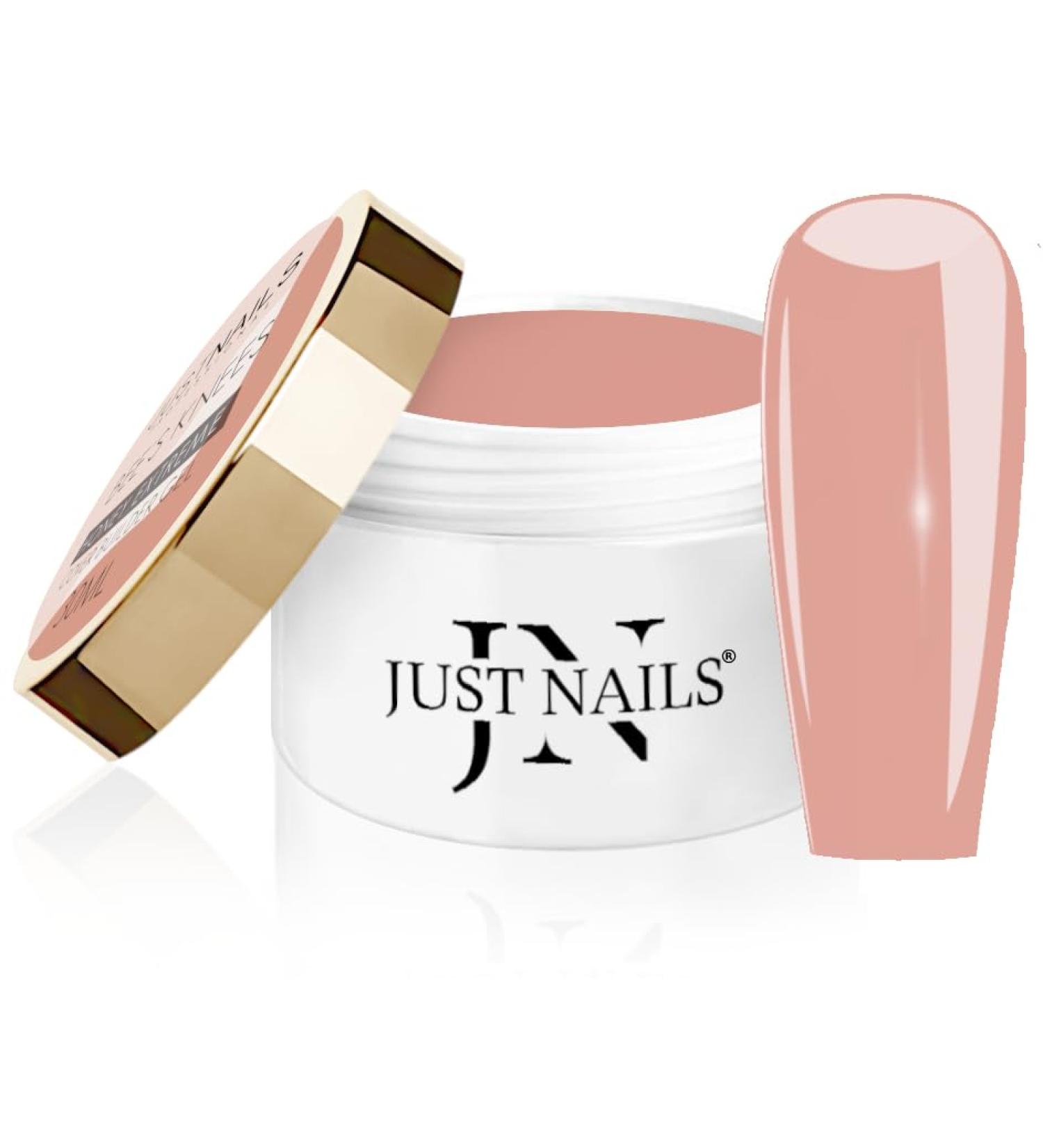 Justnails Pro Honey Cream Extreme Builder UV/LED gel Builder - Thixotrop Gel template gel - no run no lifts (Bee's Knees 50ml) 50 ml (1 Pack) Bee's Knees