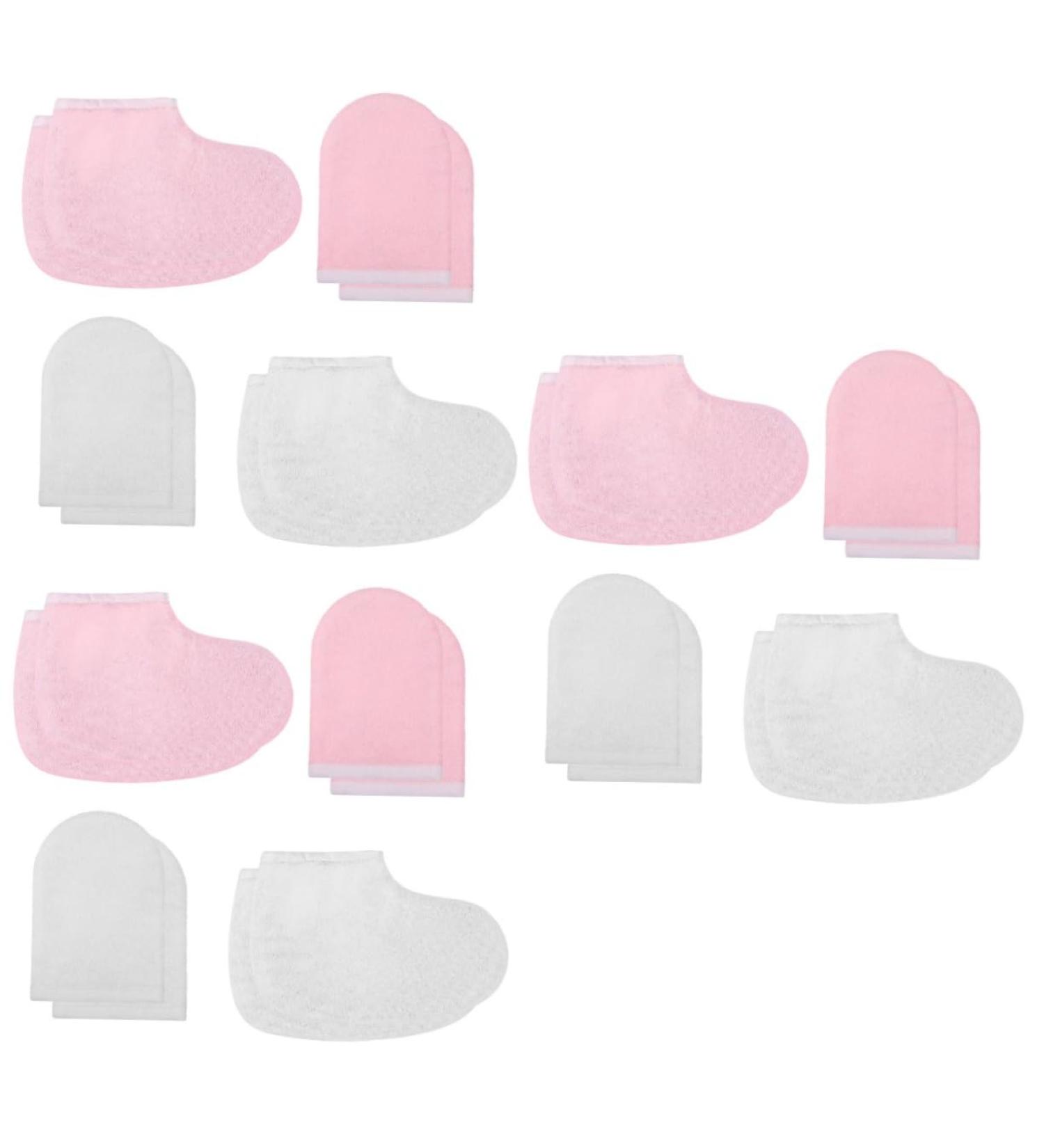 minkissy Cloth Gloves Booties 12 Pairs Paraffin Wax Bath Mitts Bath Treatment Mitt Glove Paraffin Wax Mitts and Booties Wax Bath Mittens Simple Beauty Foot Cover Gloves Hand - Buy Online on GoSupps.com