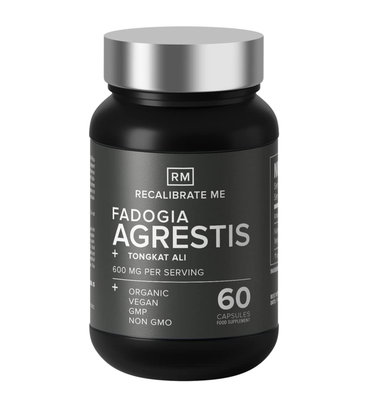 Recalibrate Me Fadogia Agrestis T Complex - 60 Vegan Capsules for Performance, Endurance, and Muscle Mass | Gluten-Free, Non-GMO - Buy Online on GoSupps.com