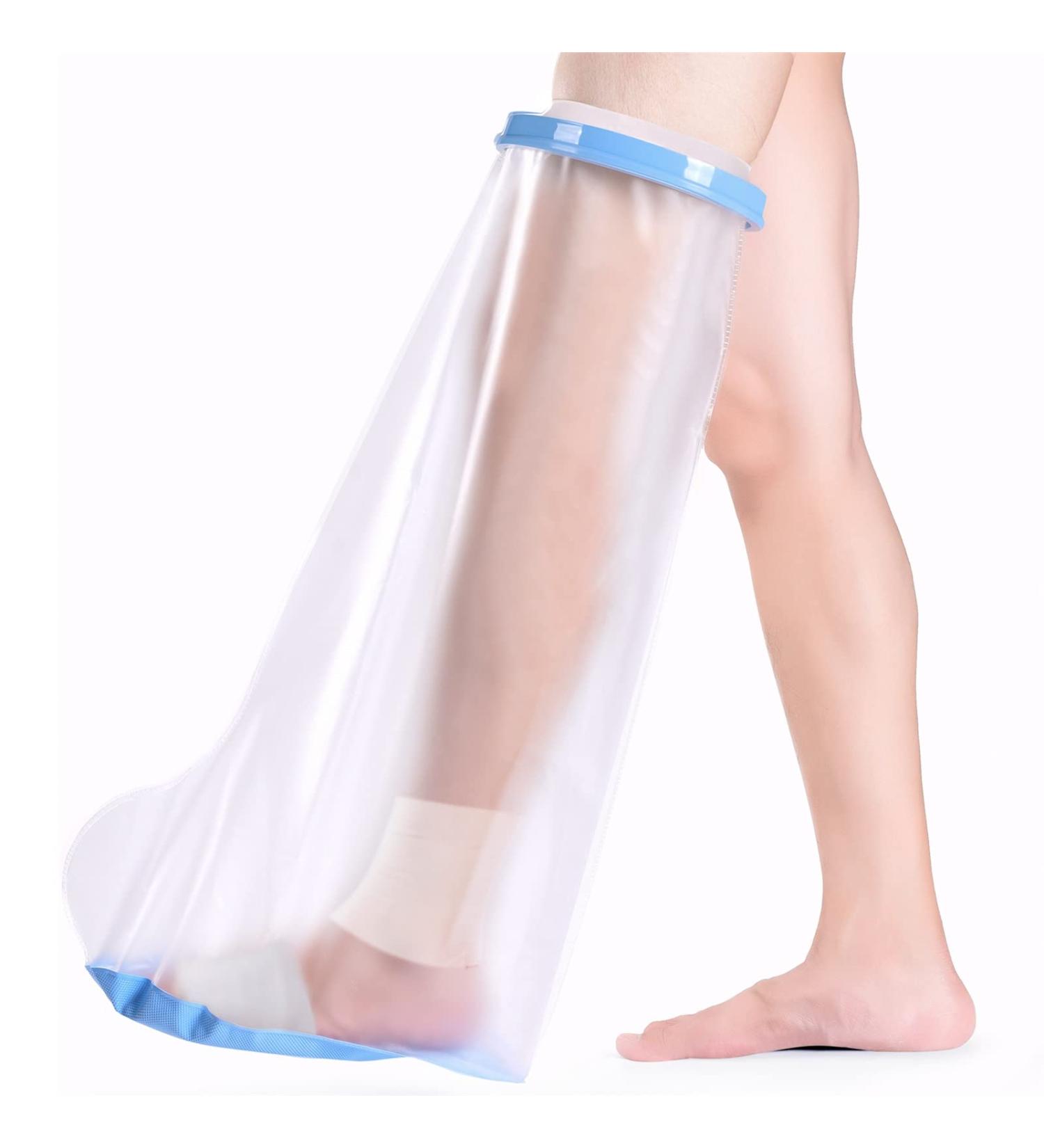 Fasola Leg Protector - Non-Slip Cast Cover for Half Leg Broken Knees/Toe/Ankle - Reusable Cast Bag - Keep Foot Dry - Size Medium - Buy Online on GoSupps.com