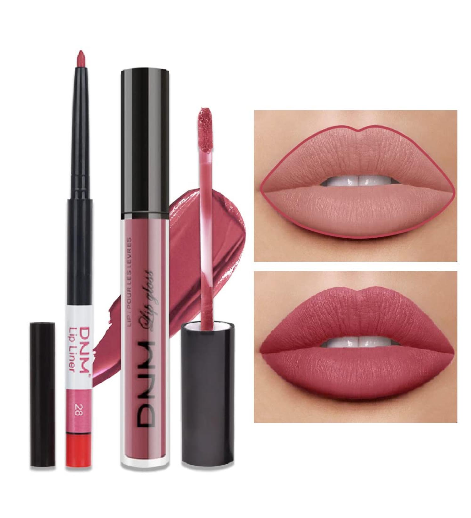 2Pcs Chestnut Mauve Rose Red Lip Liner & Colorstay Lipstick Set | Long Lasting 24H Matte Finish | Original Labiales Mate 24 Horas | 0.21 Fl Oz (Pack of ...) - Buy Online on GoSupps.com