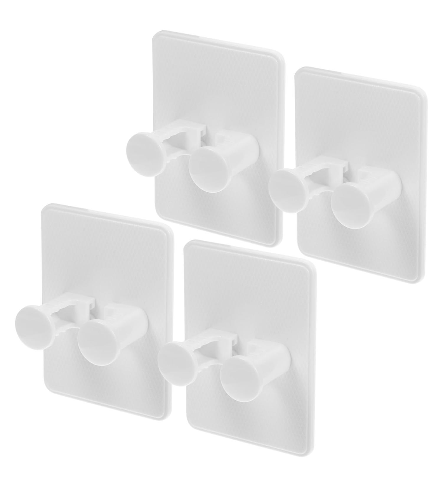 Hootnee 4-Piece Razor Tool Holder Set | Suction Door Hooks & Shaving Stand | White ABS | Ideal for Bathroom Storage - Buy Online on GoSupps.com