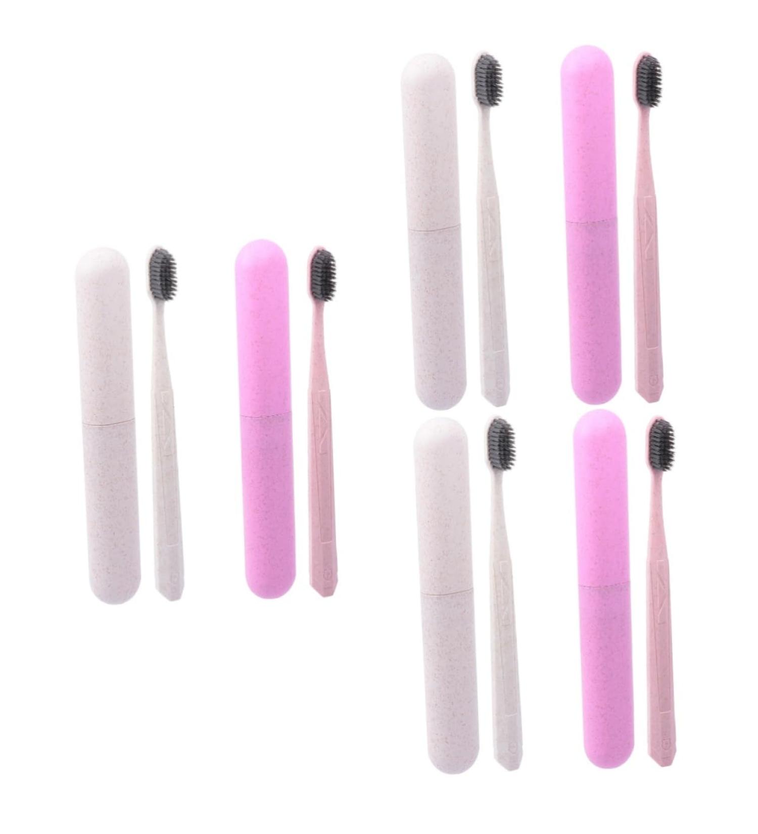 GLEAVI 6 Pcs Eco-Friendly Toothbrush Set - Sustainable Native PP Material for Eco-Conscious Oral Care - Buy Online on GoSupps.com