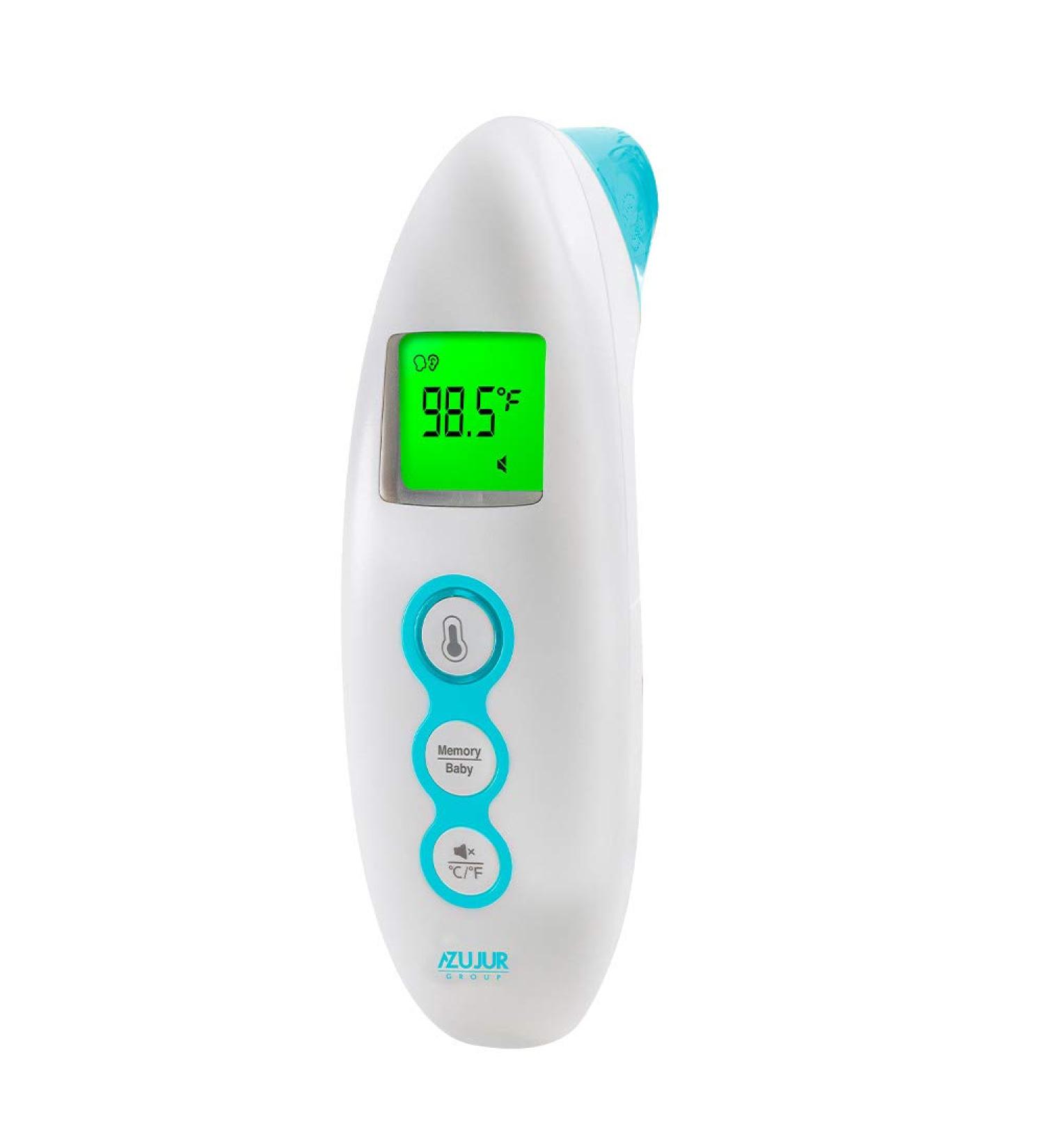 AZUJUR Infrared Forehead & Ear Thermometer - Accurate Digital Fever Thermometer for Adults & Kids - Buy Online on GoSupps.com