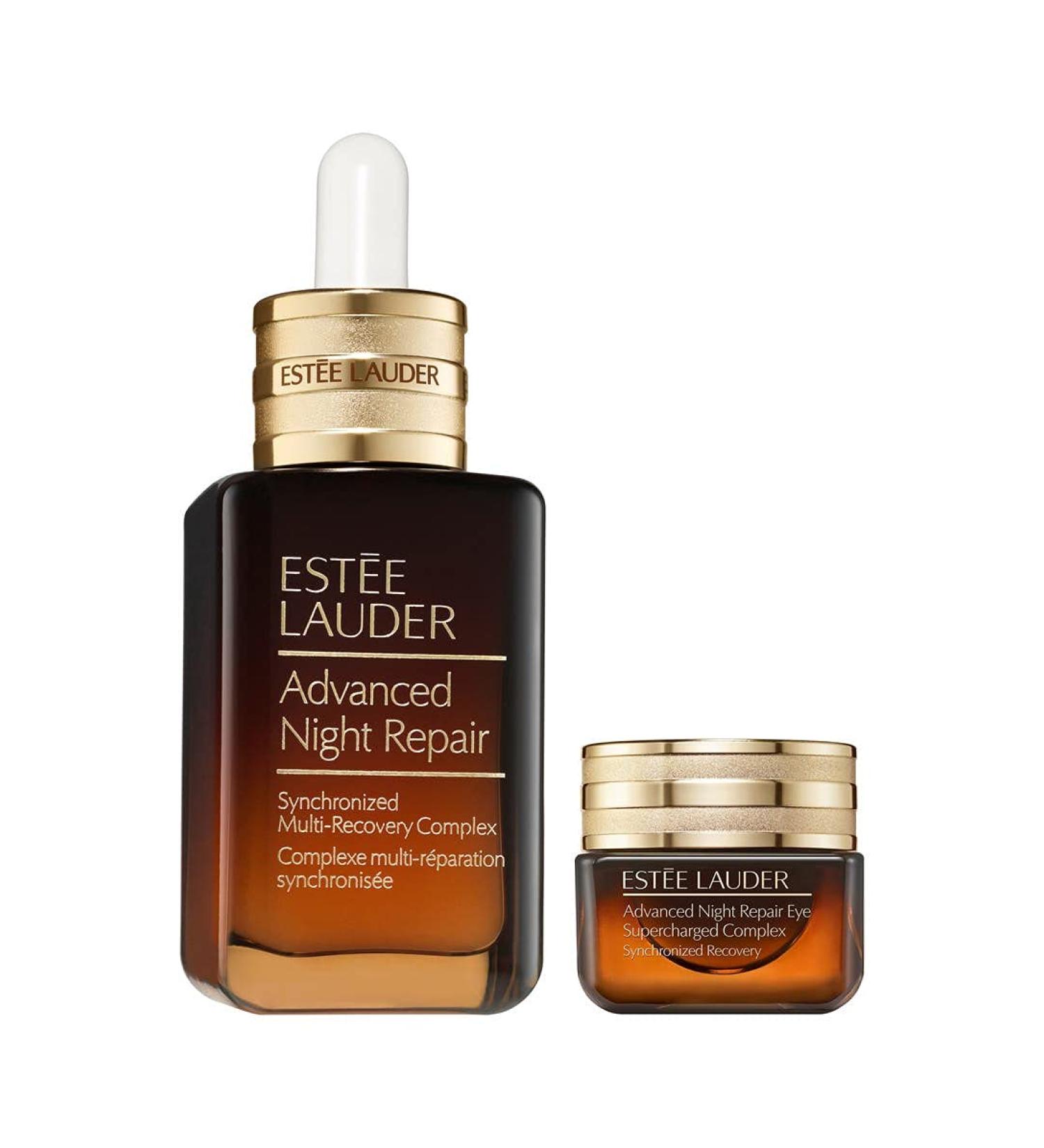 Estee Lauder Advanced Night Repair Face & Eye Duo: Eye Supercharged Complex 0.5 oz + Multi-Recovery Complex 1 oz - Buy Online on GoSupps.com