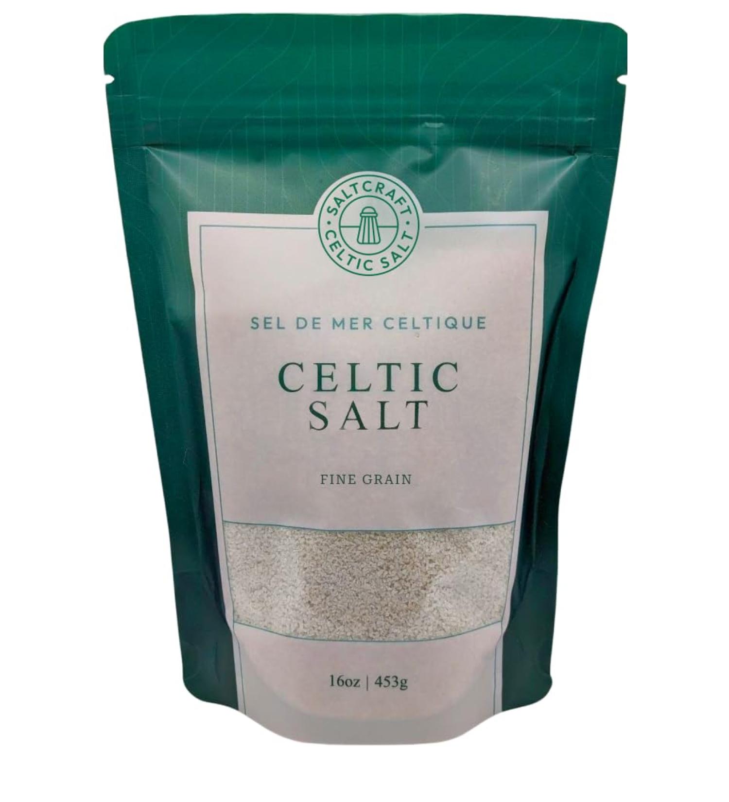 SaltCraft Co - Celtic Salt Natural Grain Crystals 16 Ounce (1 Pack) - Buy Online on GoSupps.com
