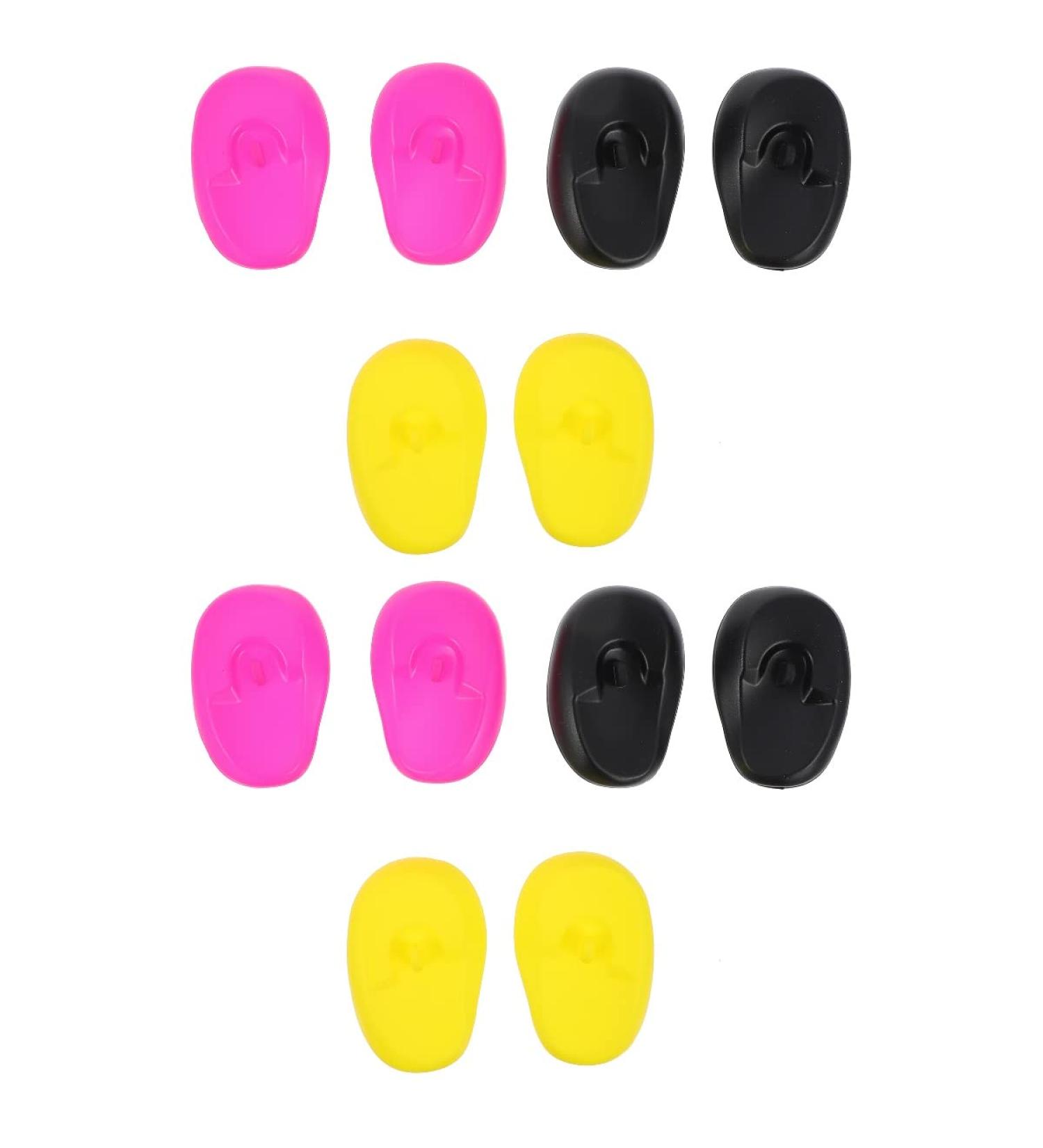 Lurrose 12pcs Hairdressing Ear Cover - Plastic Hair Dye Earmuffs for Salon & Home - Ear Protector for Hair Dyeing - Shower Eraser Shield - Buy Online on GoSupps.com