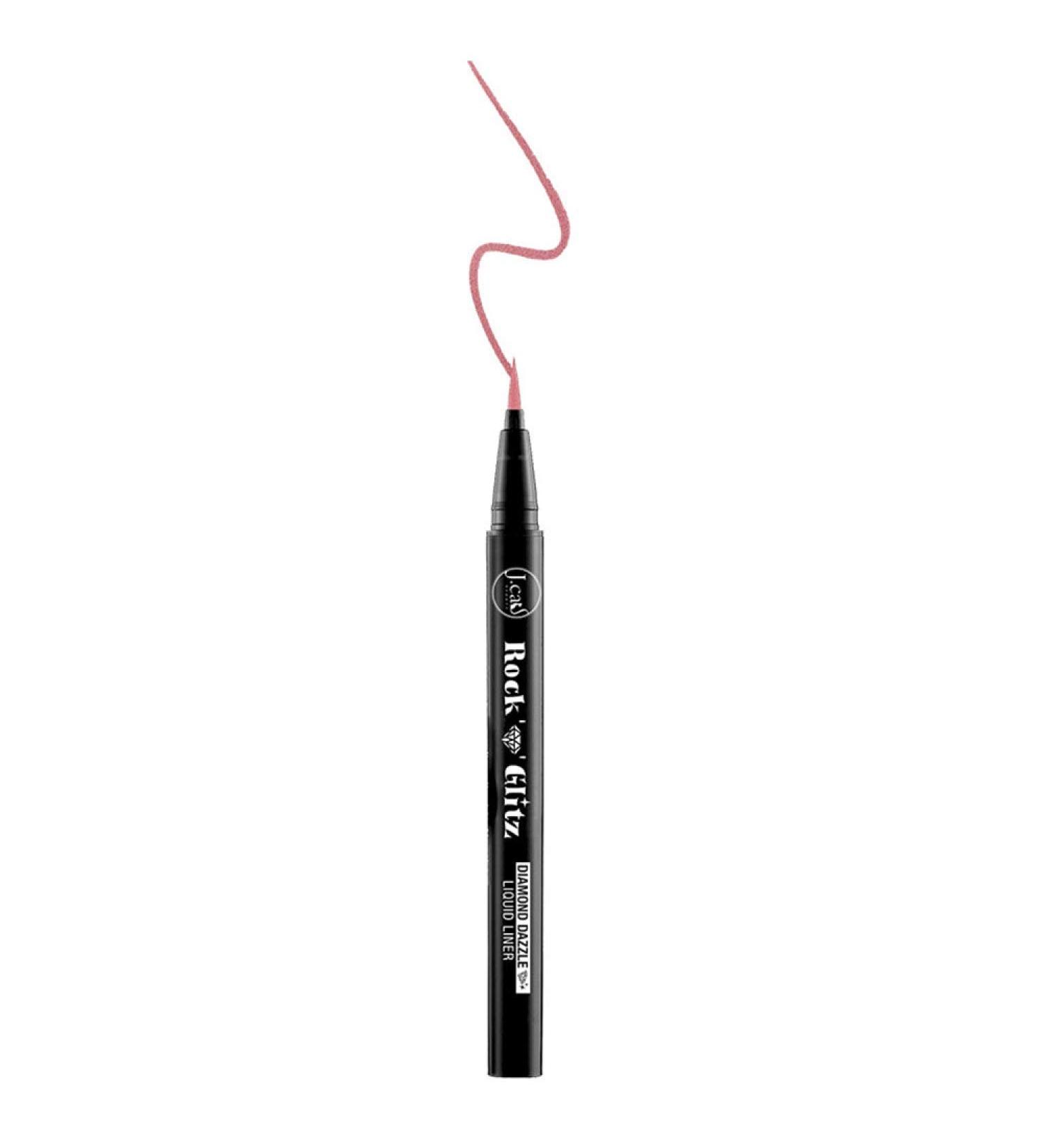 J. Cat Beauty Rock n' glitz diamond dazzle liquid liner Rosy Glam